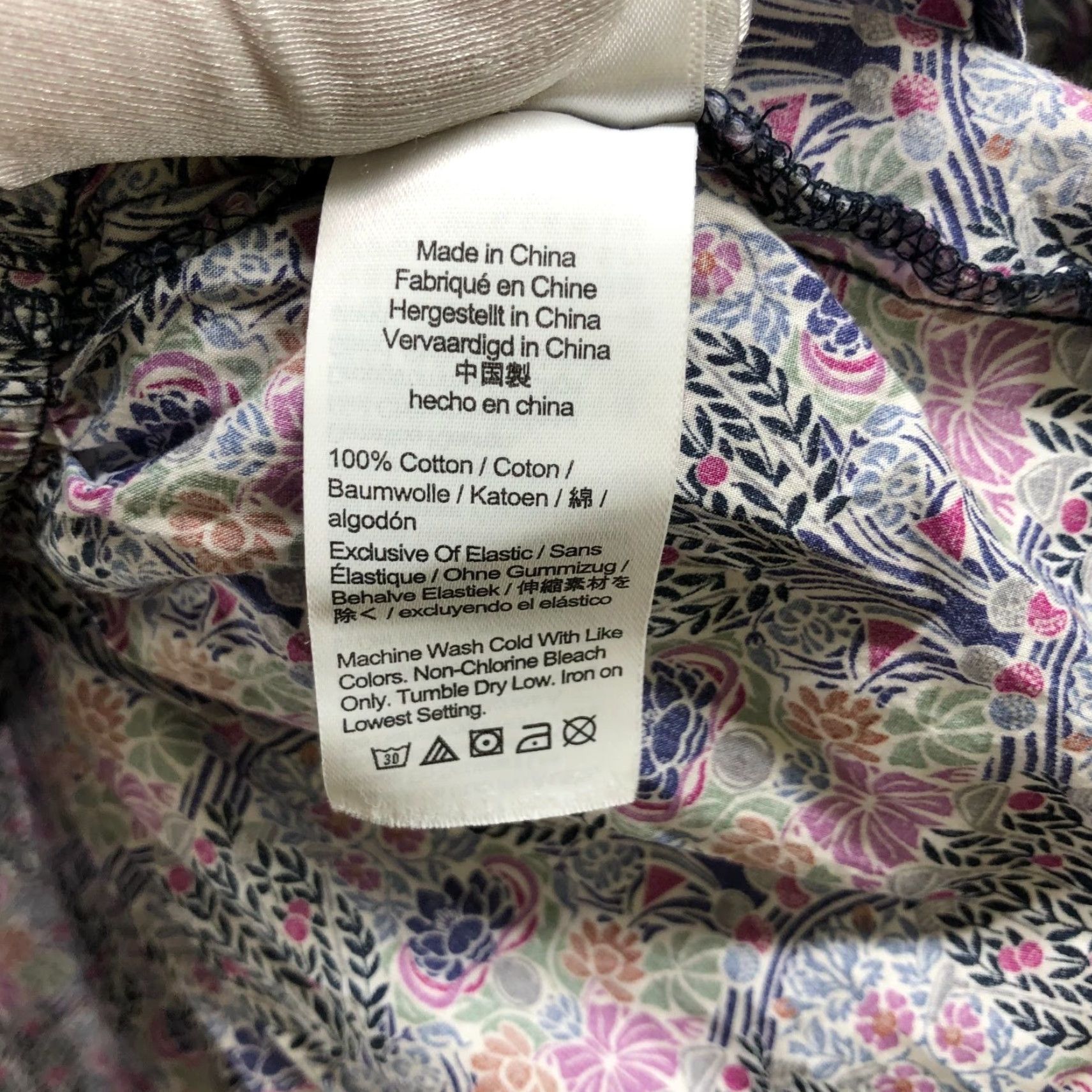 J.Crew J. Crew Blouse XXS Purple Puff Sleeve Square Neck Smocked Peplum Floral Cotton Liberty Of London Womens Size XXS / US 00 / IT 34 - 6 Thumbnail