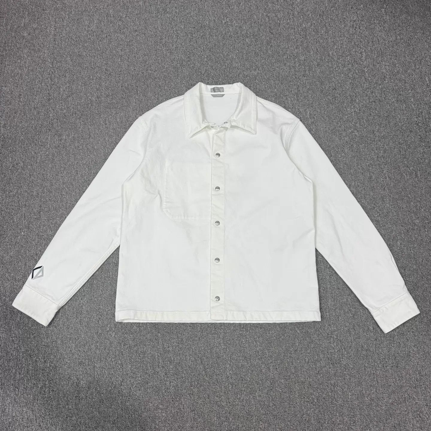 Dior White Long-Sleeve Button-Up Shirt Size US S / EU 44-46 / 1 - 1 Thumbnail