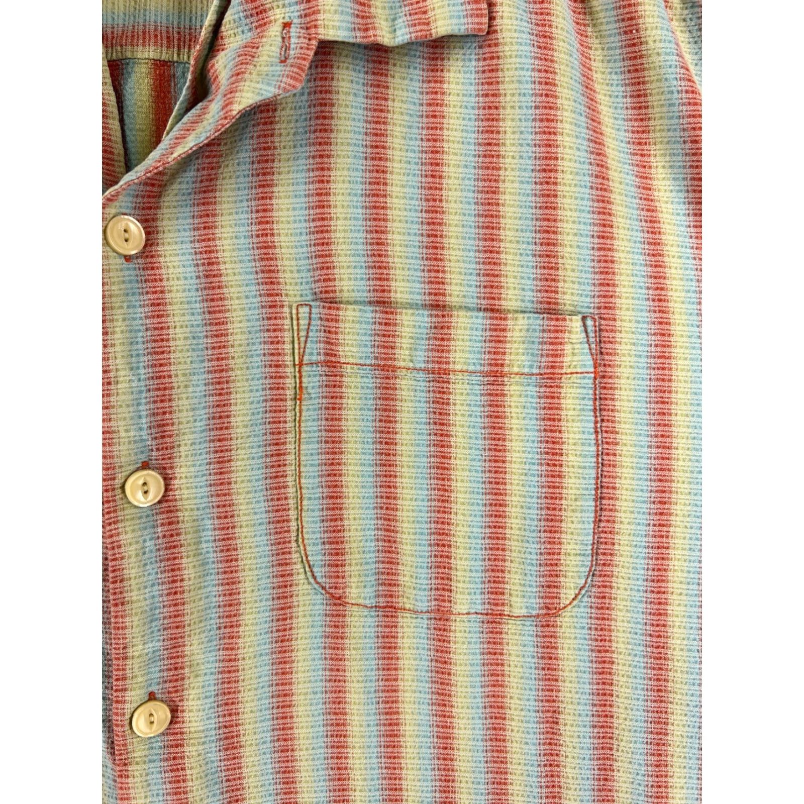 Tommy Bahama Tommy Bahama Shirt Men XL Red Blue Stripe 100% Silk Button Up Camp Hawaiian Aloha Beach Resort Casual Size US XL / EU 56 / 4 - 6 Thumbnail