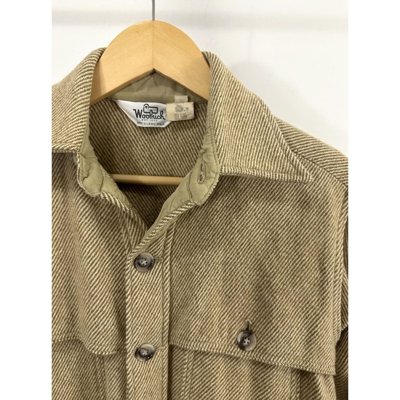 Vintage VINTAGE Woolrich Shacket Jacket Coat Wool Beiges M 60s 70s USA Wool Woolrich Shacket Jacket Coat Beige M Mens Size US M / EU 48-50 / 2 - 5 Thumbnail