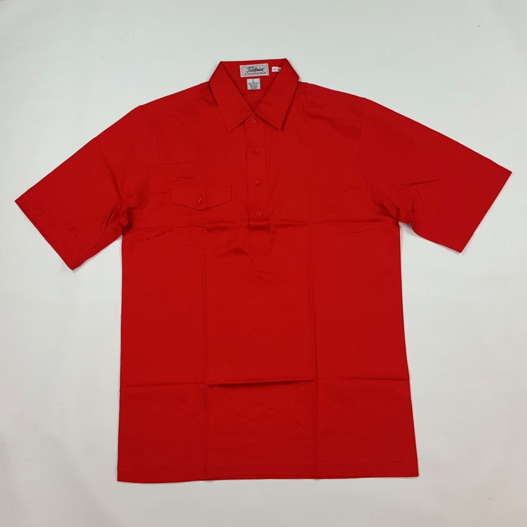 Titleist VINTAGE Titleist Golf Polo Shirt Pocket Man L Red Casual 90s Preppy Short Sleeve Japan Size US L / EU 52-54 / 3 - 3 Thumbnail