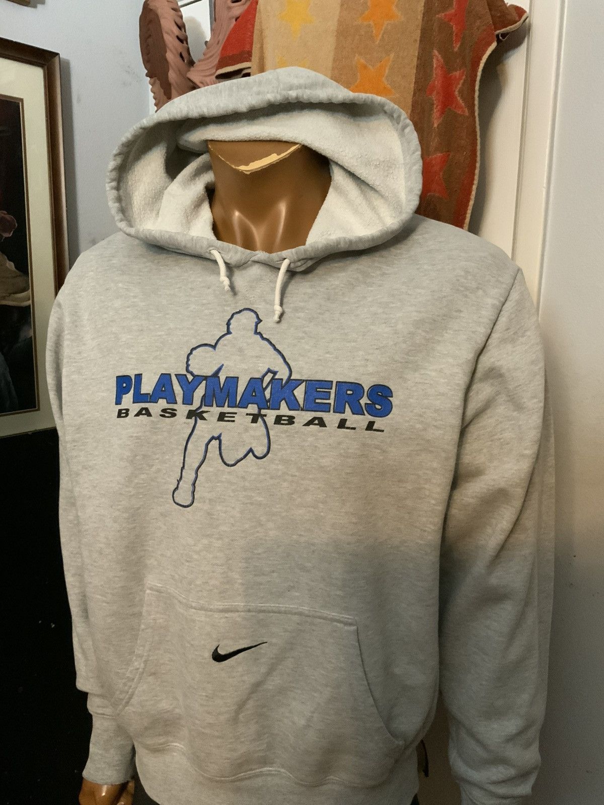 Nike Nike Center Swoosh Playmakers Basketball Pullover Hoodie Size US M / EU 48-50 / 2 - 10 Thumbnail