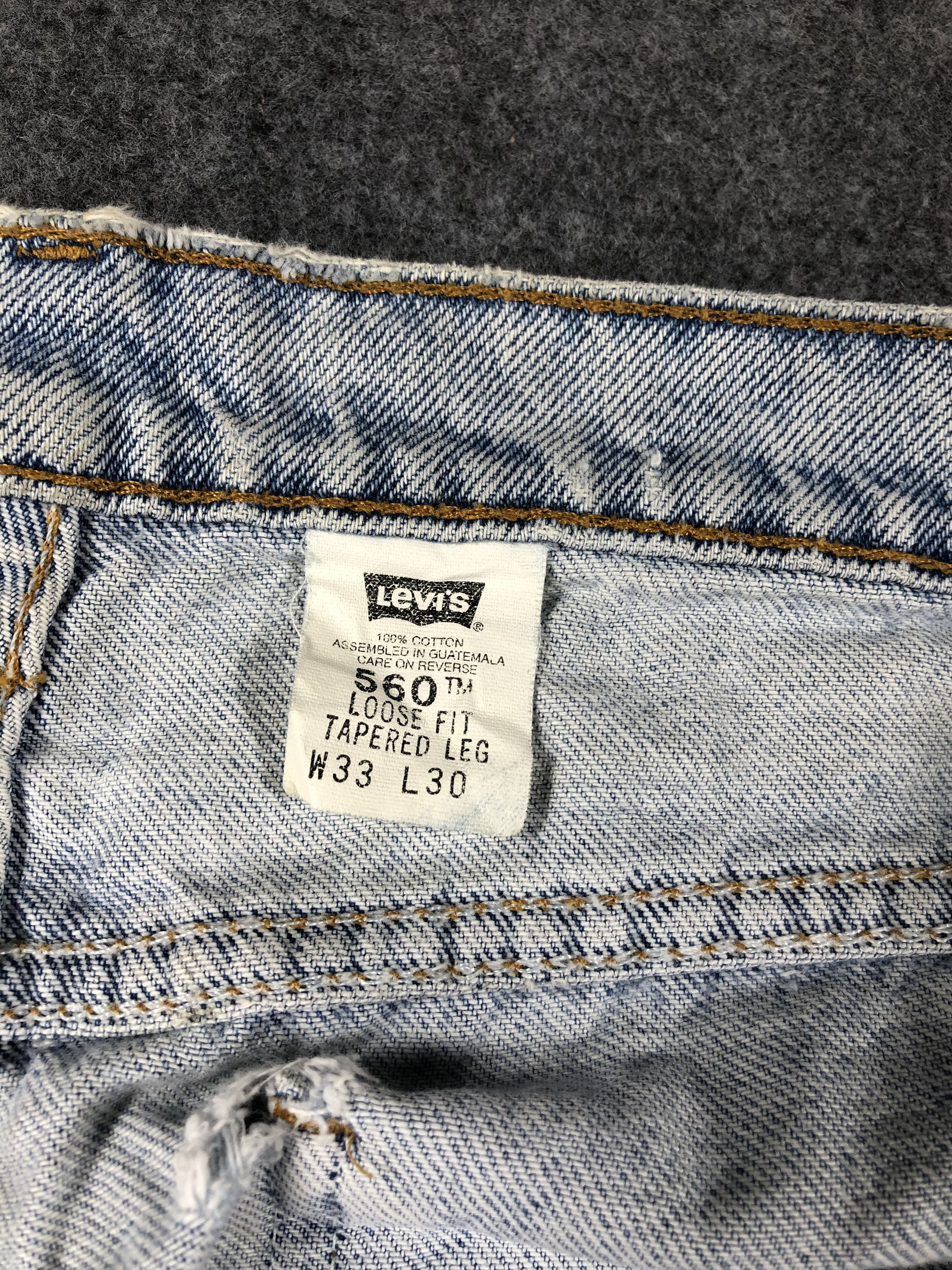 Levi's × Vintage Vintage Levis Jeans Lot 560 Orange Tab Loose Fit-JM685 Size US 32 / EU 48 - 13 Thumbnail