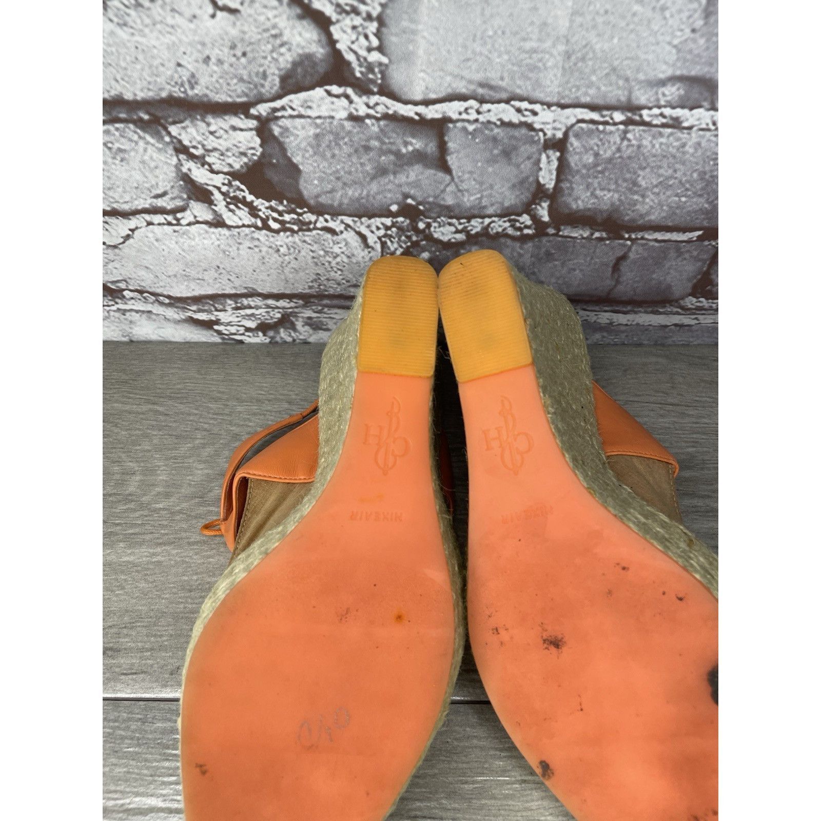 Cole Haan Cole Haan Orange Leather Lace Up Wedge Espadrilles Sandals W Size US 9.5 / IT 39.5 - 9 Thumbnail