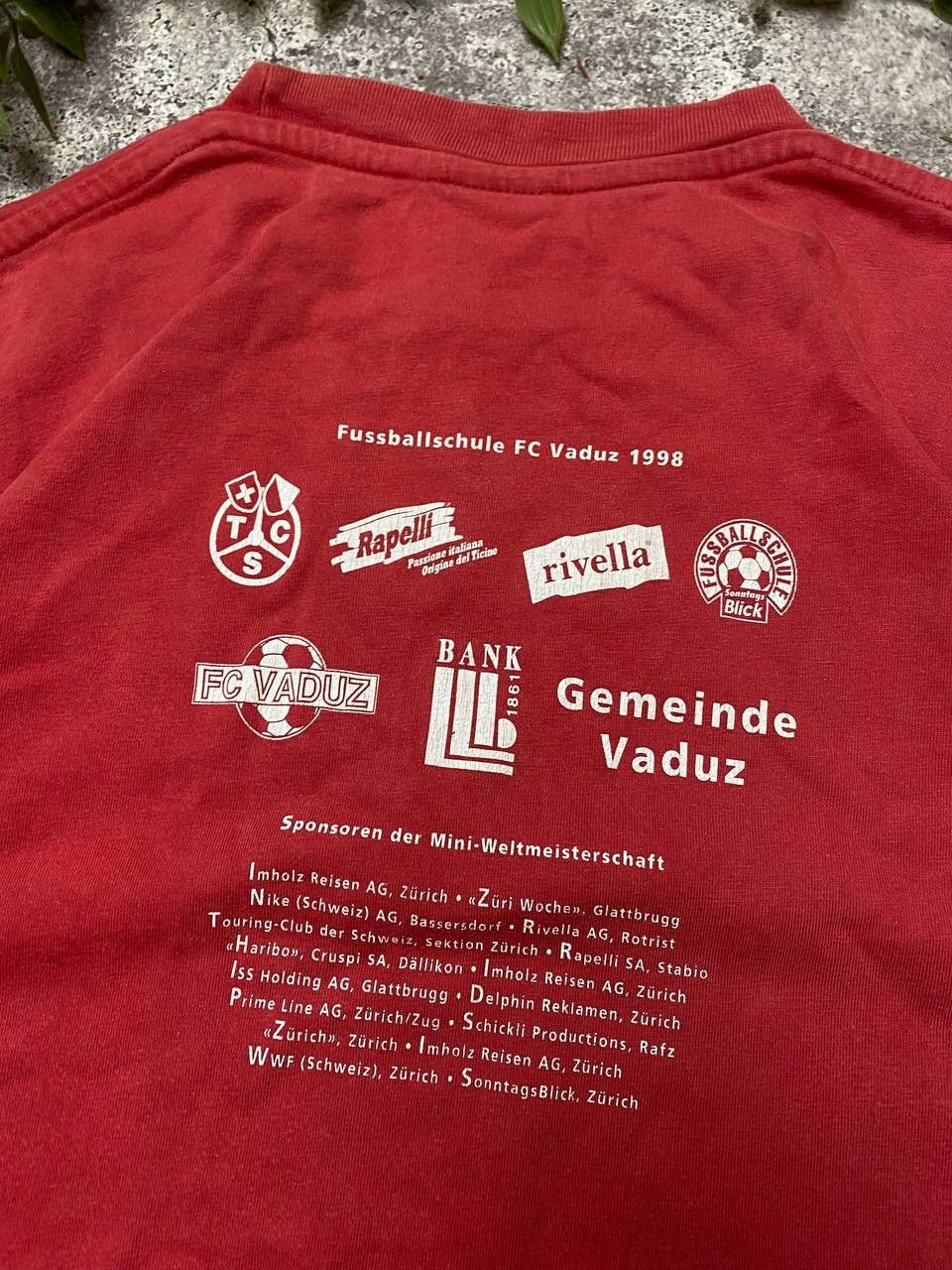 Nike × Vintage Vintage 1998 Nike FC Vaduz T-Shirt Embroidered Swoosh Logo Size US L / EU 52-54 / 3 - 18 Thumbnail