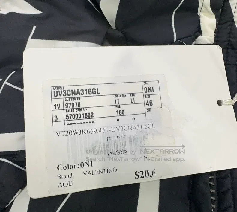 Valentino Valentino Letter print hooded goose down jacket Size US M / EU 48-50 / 2 - 2 Thumbnail