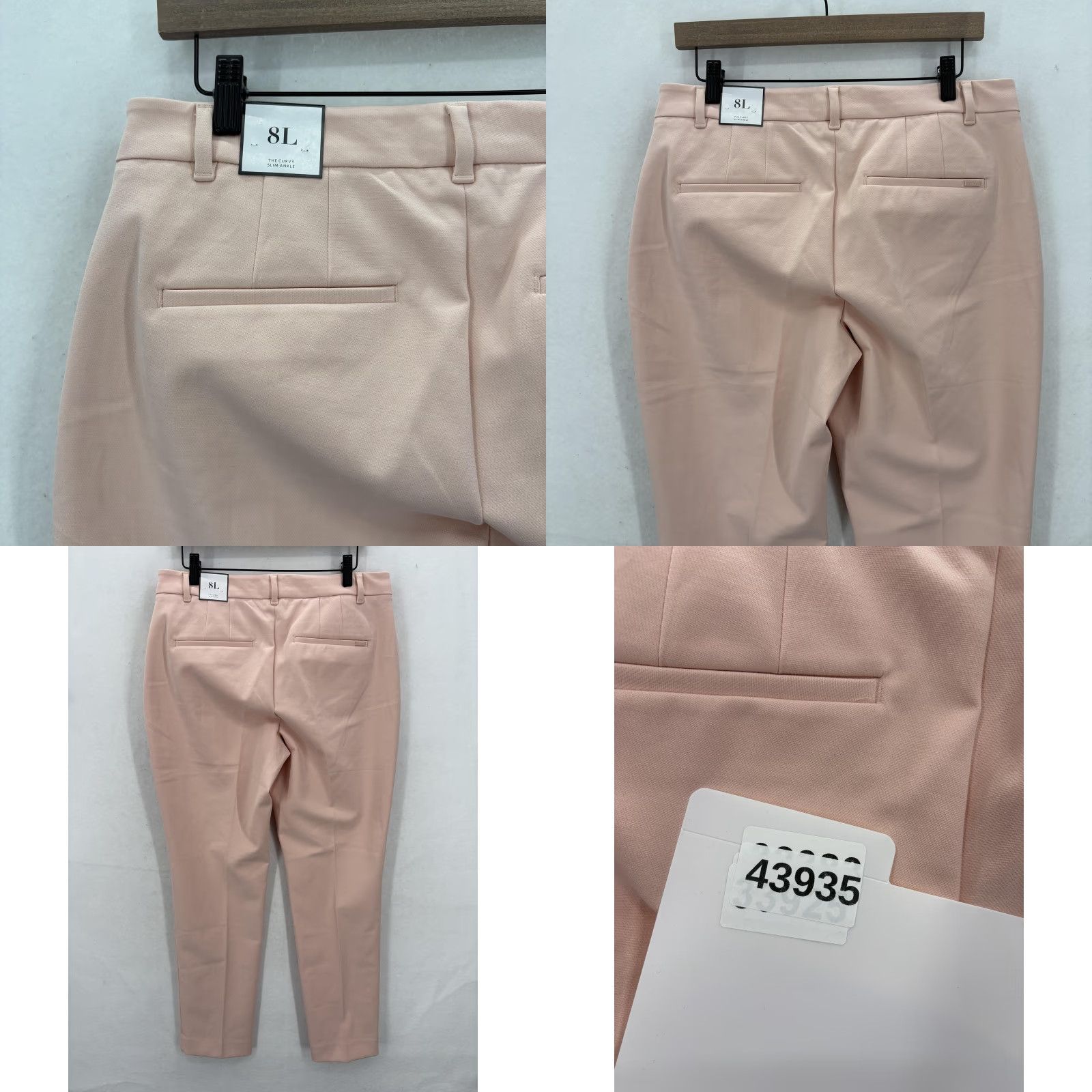White House Black Market White House Black Market Pants Womens 8L Pink Curvy Slim Ankle Stretch Wool NWT Size 30" / US 8 / IT 44 - 10 Thumbnail