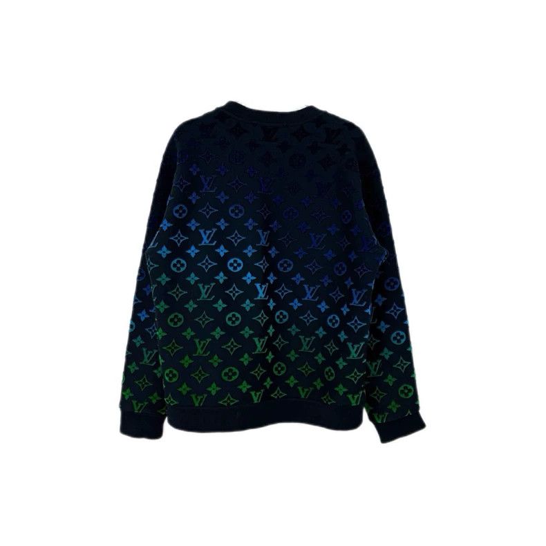 Louis Vuitton Louis Vuitton Black full gradient logo sweatshirt 2505-Next Size US XL / EU 56 / 4 - 2 Thumbnail