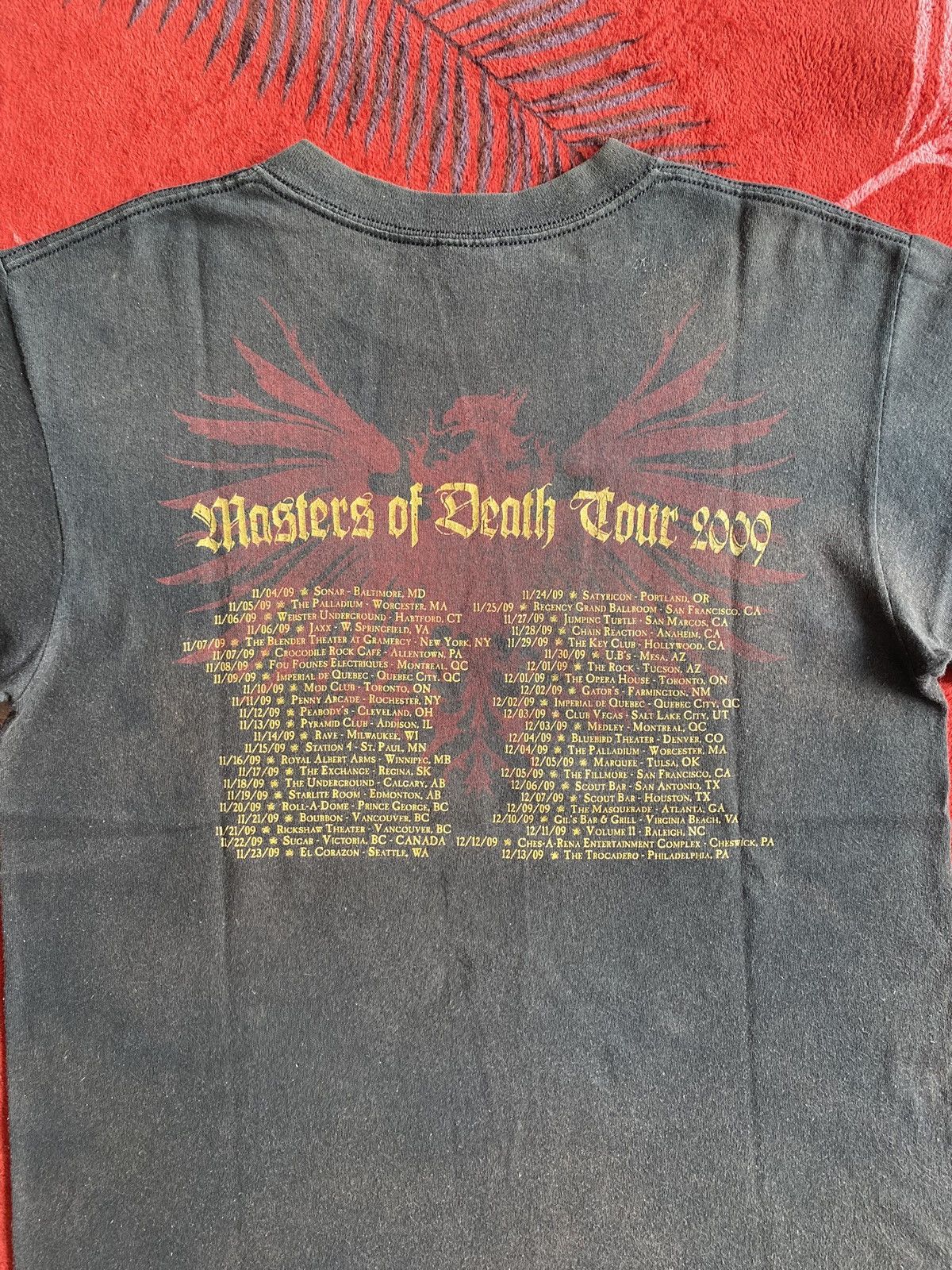Band Tees 00s Faded Vader Masters of Death Tour T Shirt Size US M / EU 48-50 / 2 - 4 Thumbnail