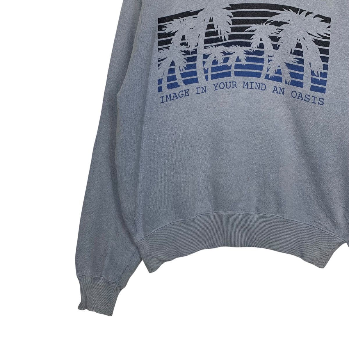 Japanese Brand PLEVO Sportswear Oasis Paradise Graphic Sweatshirt #1583-C71 Size US M / EU 48-50 / 2 - 3 Thumbnail