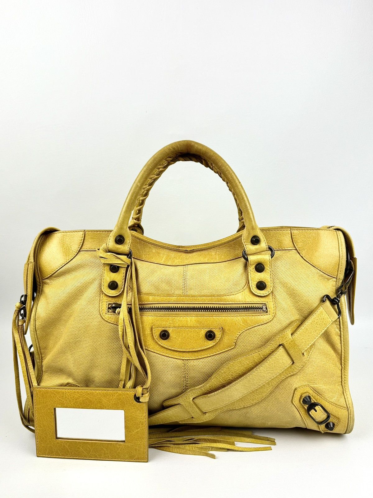 Balenciaga Balenciaga - Ghesquière - 2000’s - Lemon - Peforated - City Size ONE SIZE - 1 Thumbnail