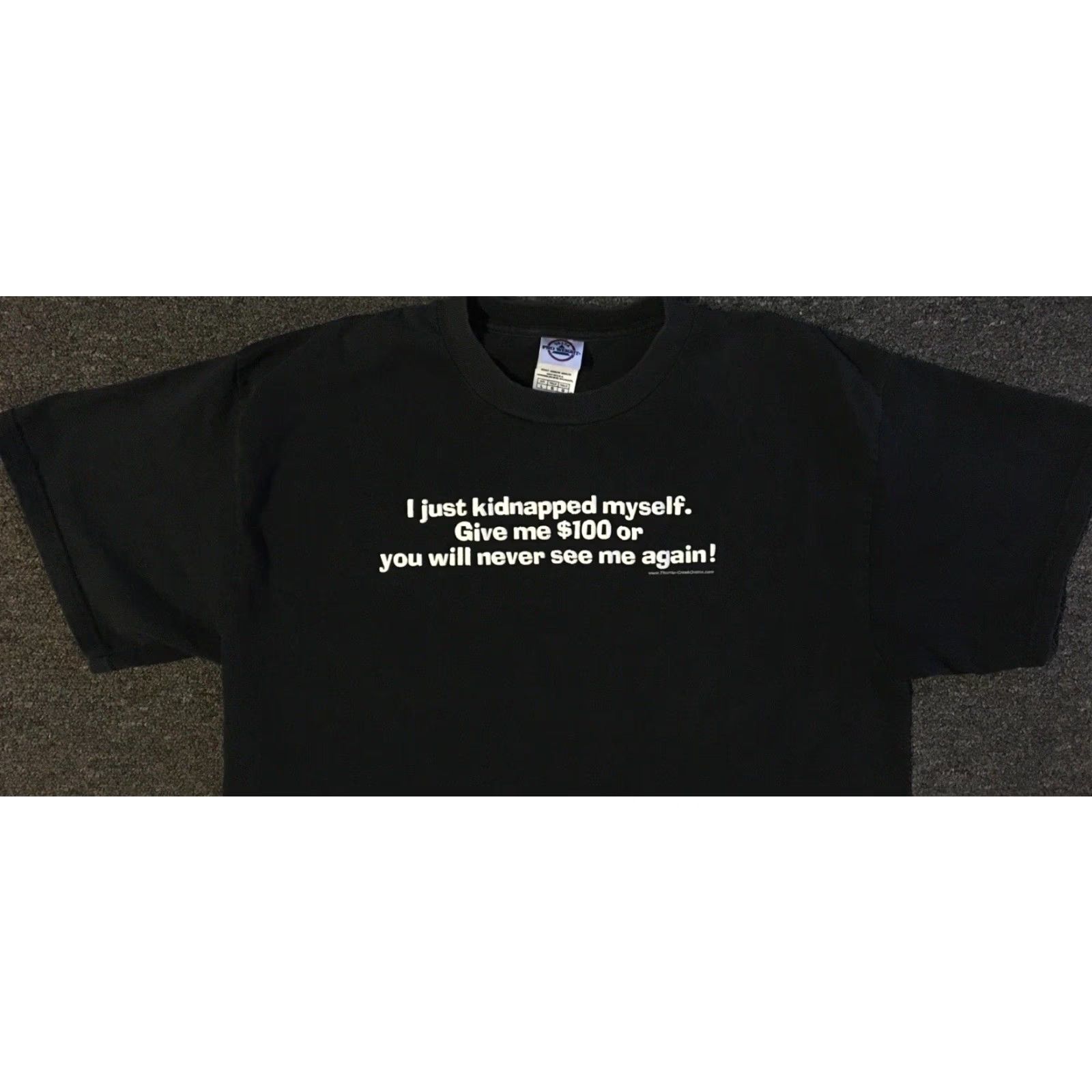 Vintage Vtg I Kidnapped Myself Faded Shirt M Funny Saying Joke Grunge Emo Goth Punk Y2K Size US M / EU 48-50 / 2 - 5 Thumbnail