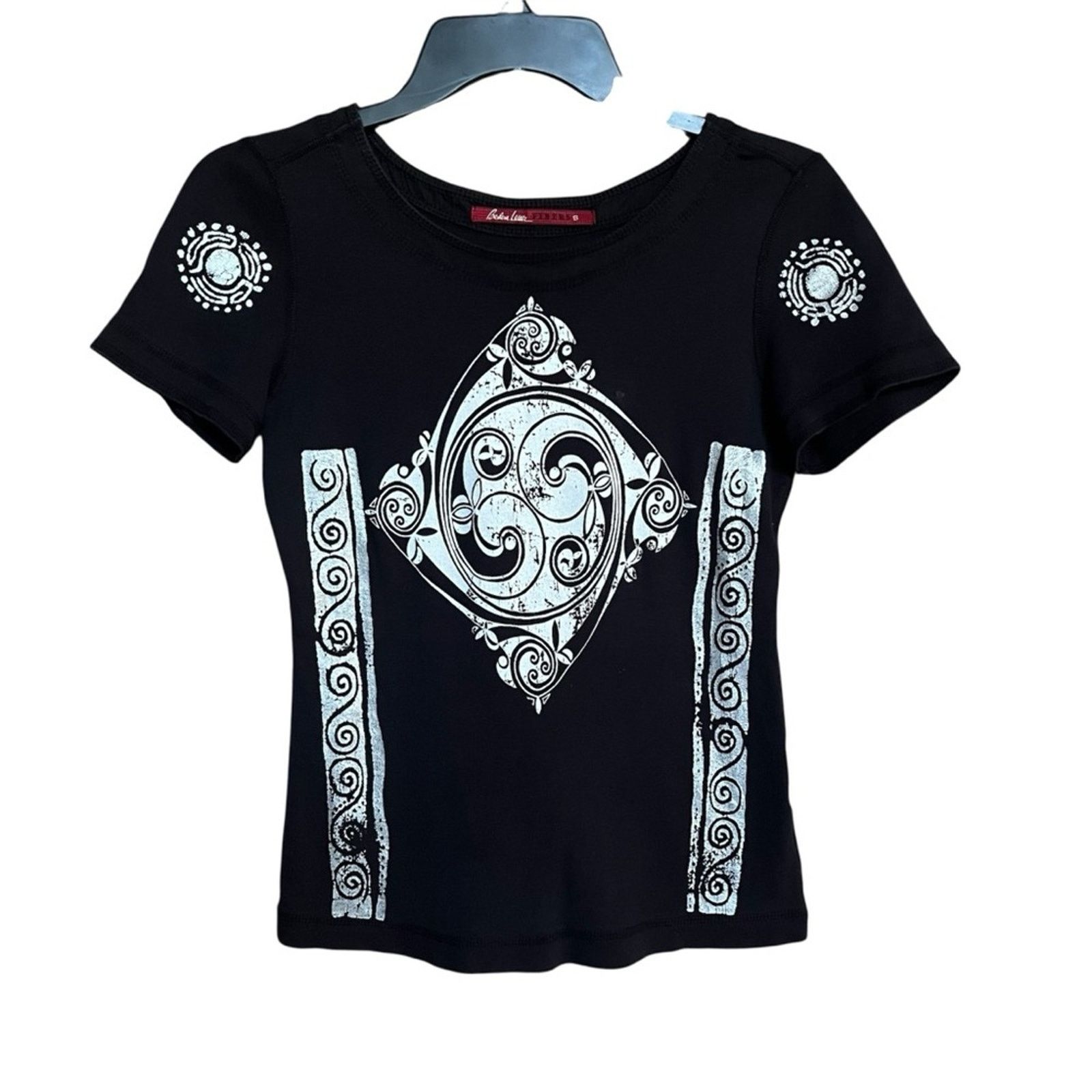 Other Barbara Lesser Fibers Tshirt Black Short Sleeve T-Shirt Knit Size S / US 4 / IT 40 - 1 Thumbnail