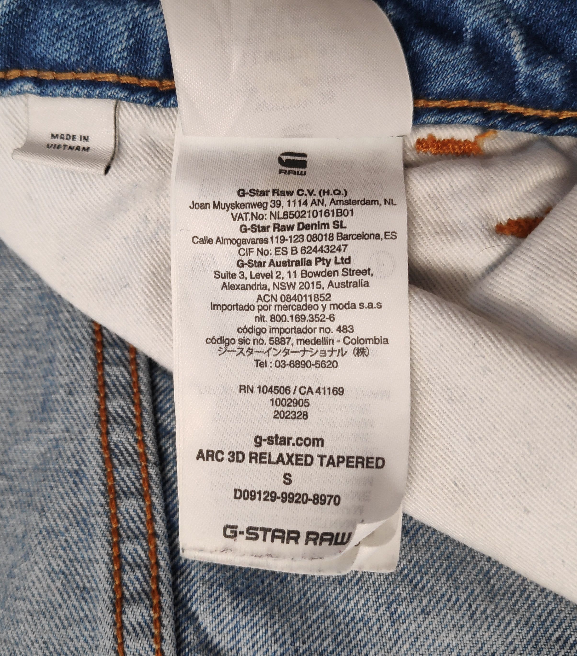 G-Star G-Star Raw Restored Arc 3D Relaxed Tapered Denim Jeans Size US 35 - 13 Thumbnail