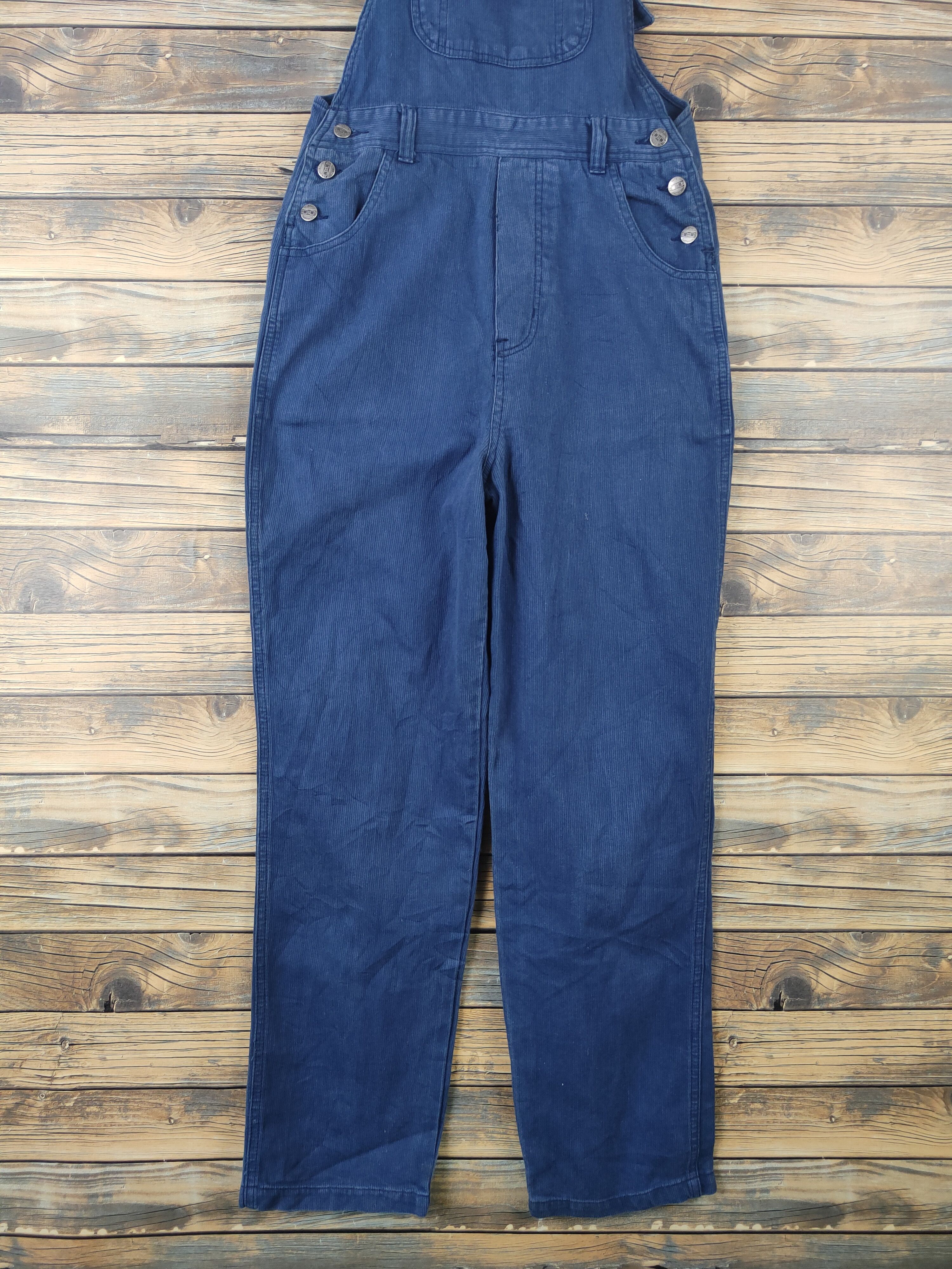 Japanese Brand × Vintage Vintage Streetwear by Inter Long Blue Denim Jumpsuits Size 28" / US 6 / IT 42 - 6 Thumbnail