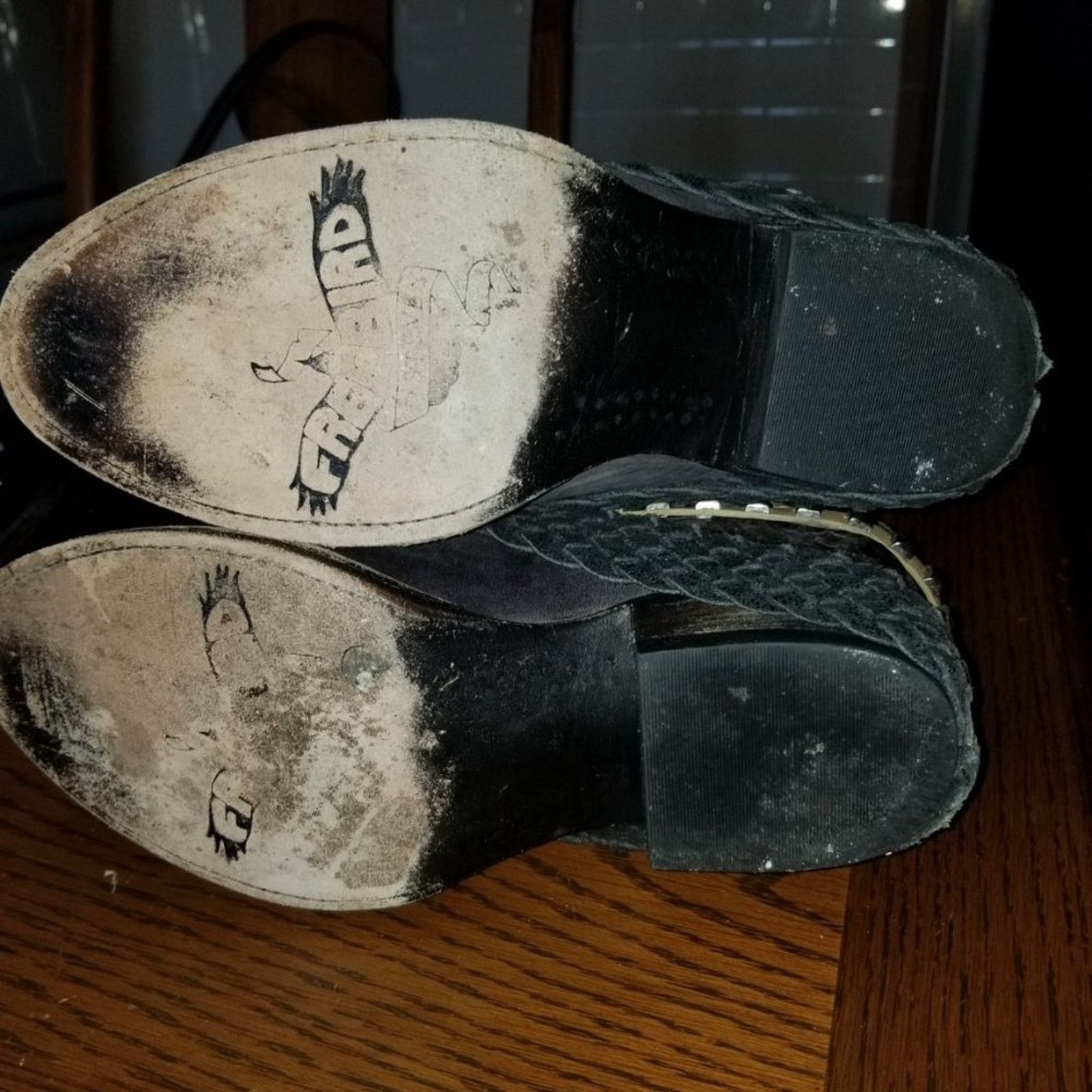 Vintage FREEBIRD by Steven Black Leather Boots MEZCAL Boots Size US 6 / IT 36 - 5 Thumbnail