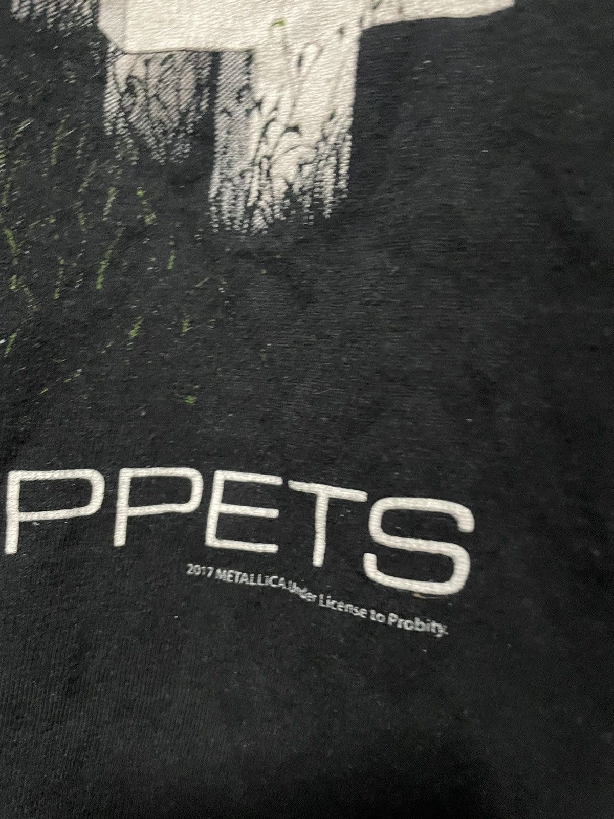 Band Tees Vintage Metallica Master of Puppets 2017 Tour Tee Black XL Size US L / EU 52-54 / 3 - 7 Thumbnail