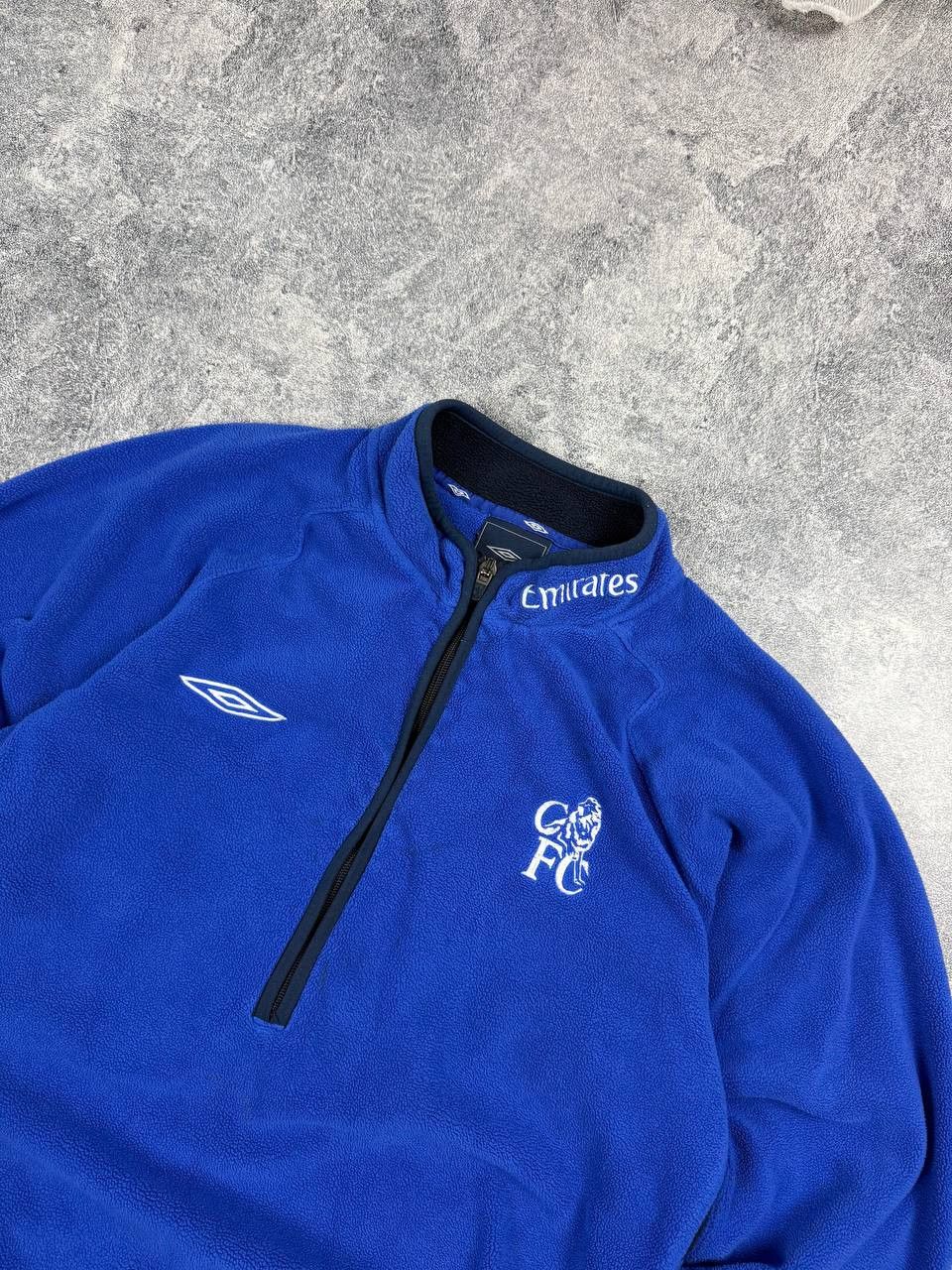 Umbro 90s Umbro Chelsea Fleece 1/3 zip Jacket Size US S / EU 44-46 / 1 - 3 Thumbnail