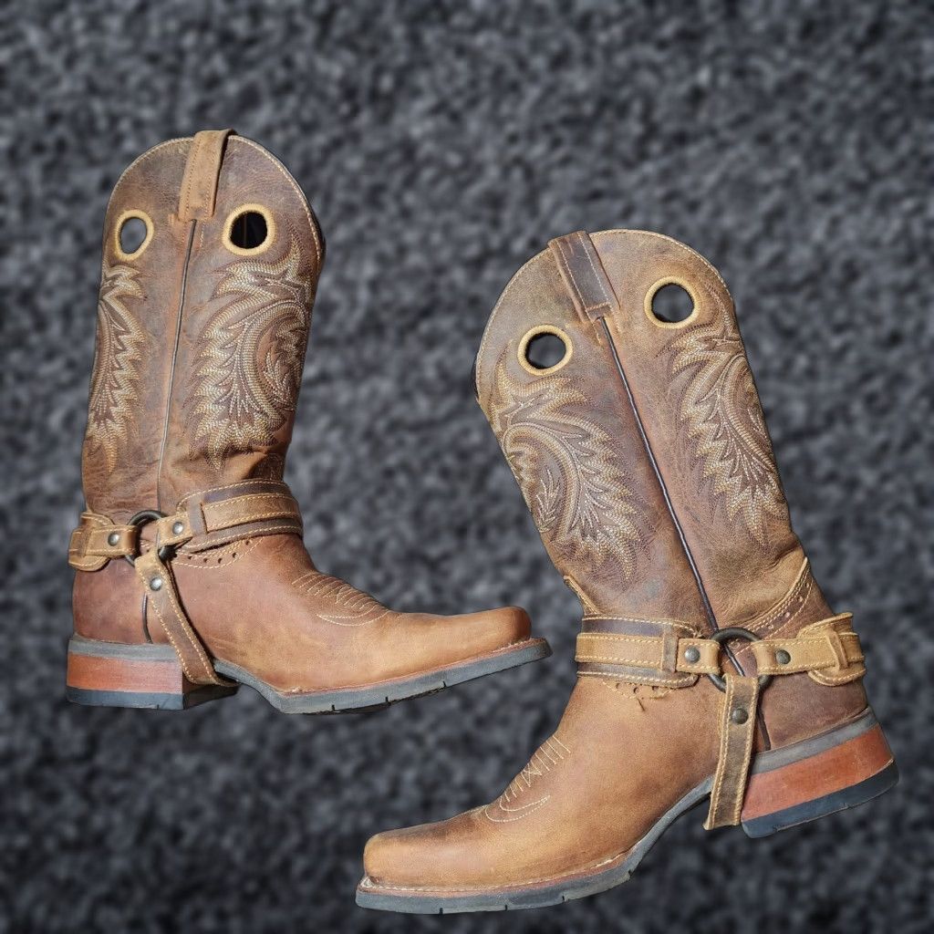 Vintage VINTAGE Mens 8 Cowboy Caborca Limited Edition Western Boots Brown Leather Size US 8 / EU 41 - 1 Thumbnail