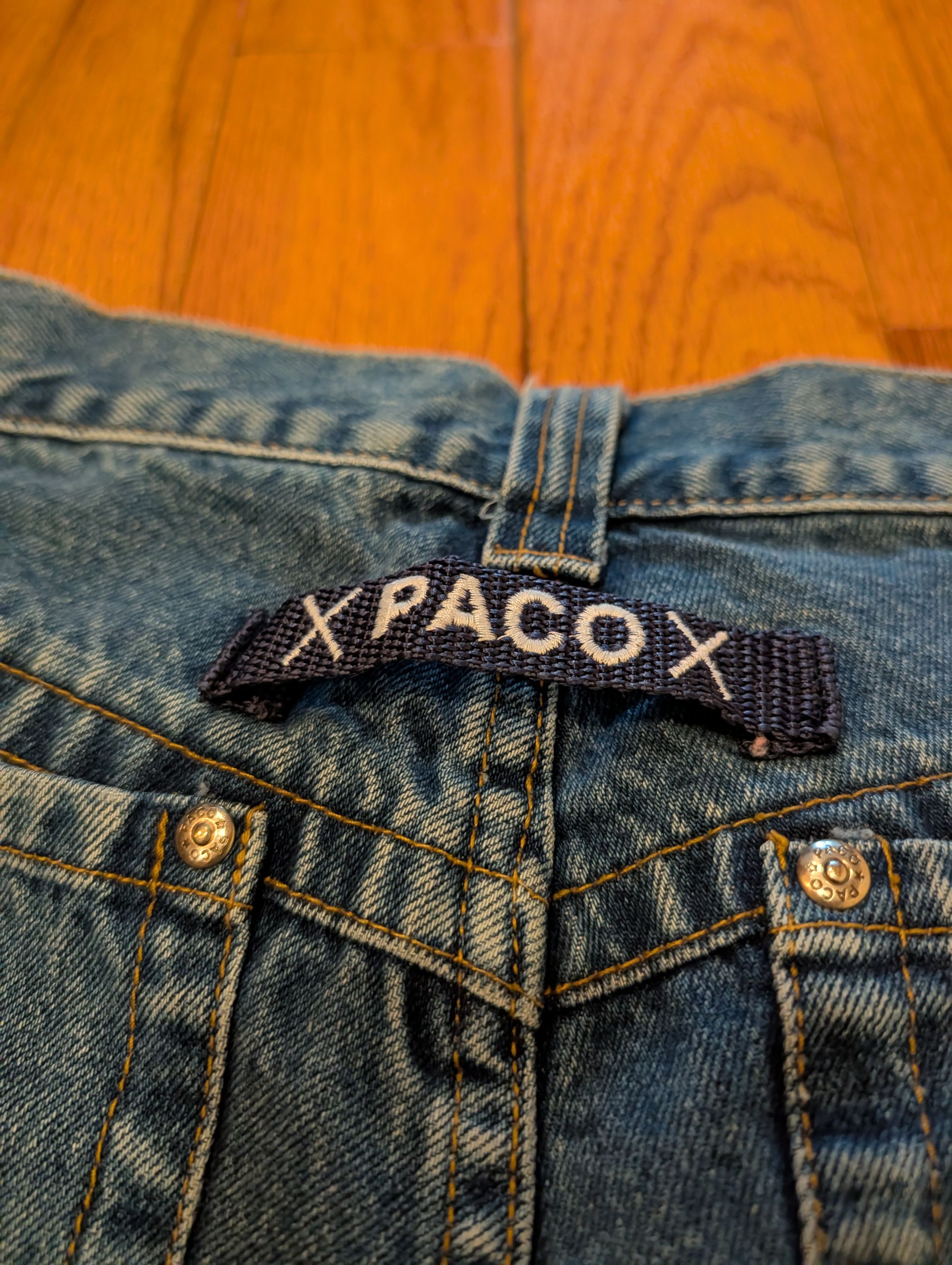 Southpole VTG Paco Jeans Embroidered Baggy Denim Skater Shorts Size US 38 / EU 54 - 4 Thumbnail