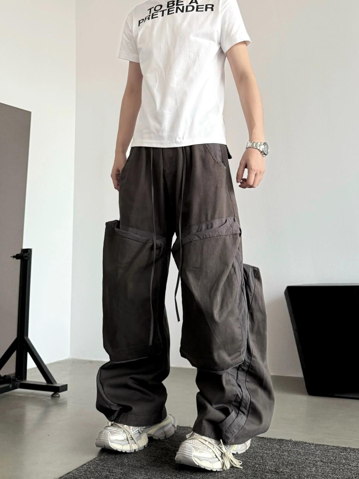 Athletic Baggy Cargo Ultra Wide Leg Sweatpants