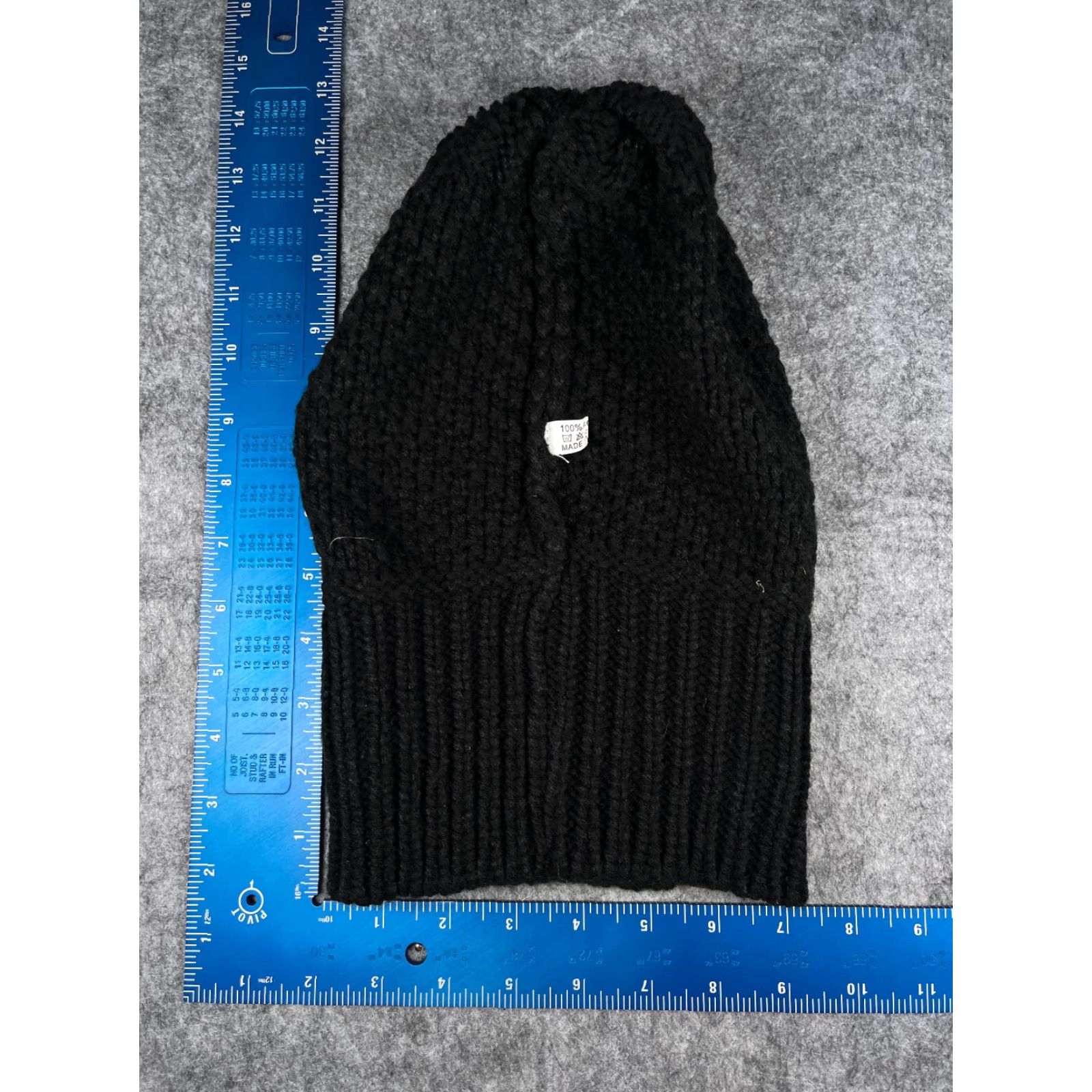 Vintage Cloie Beanie Hat Womens One Size Black 100% Acrylic Knit Ski Outdoors Logo Outdoor Beanie Size ONE SIZE - 6 Thumbnail
