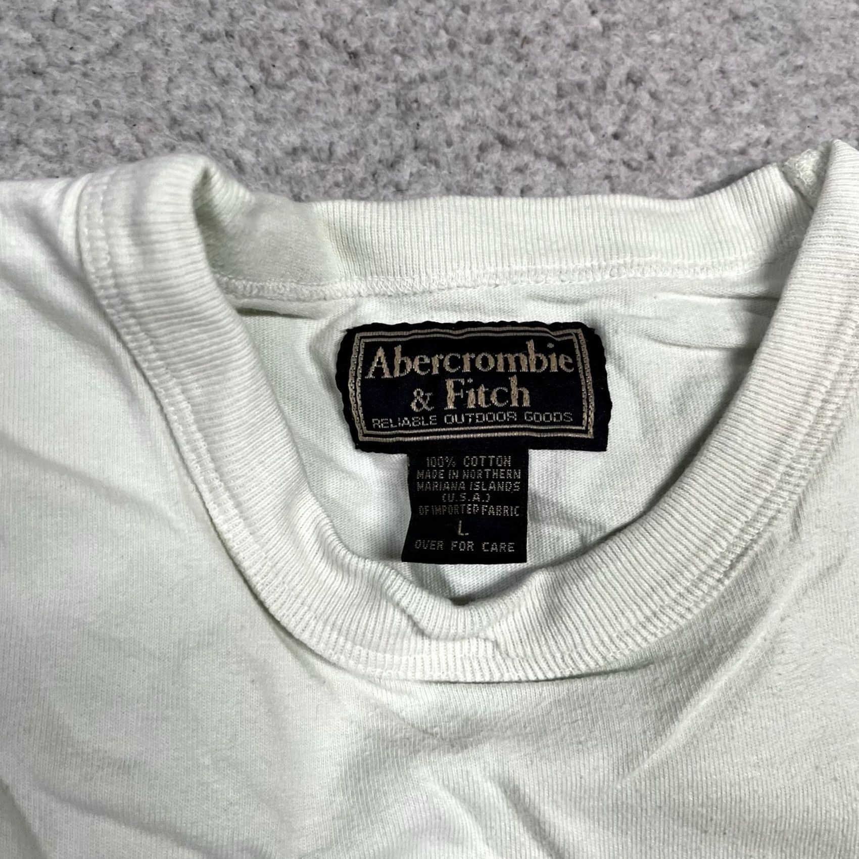 Abercrombie & Fitch Abercrombie & Fitch Shirt Mens L Red Raglan Long Sleeve VTG Made USA Y2K Size US L / EU 52-54 / 3 - 6 Thumbnail