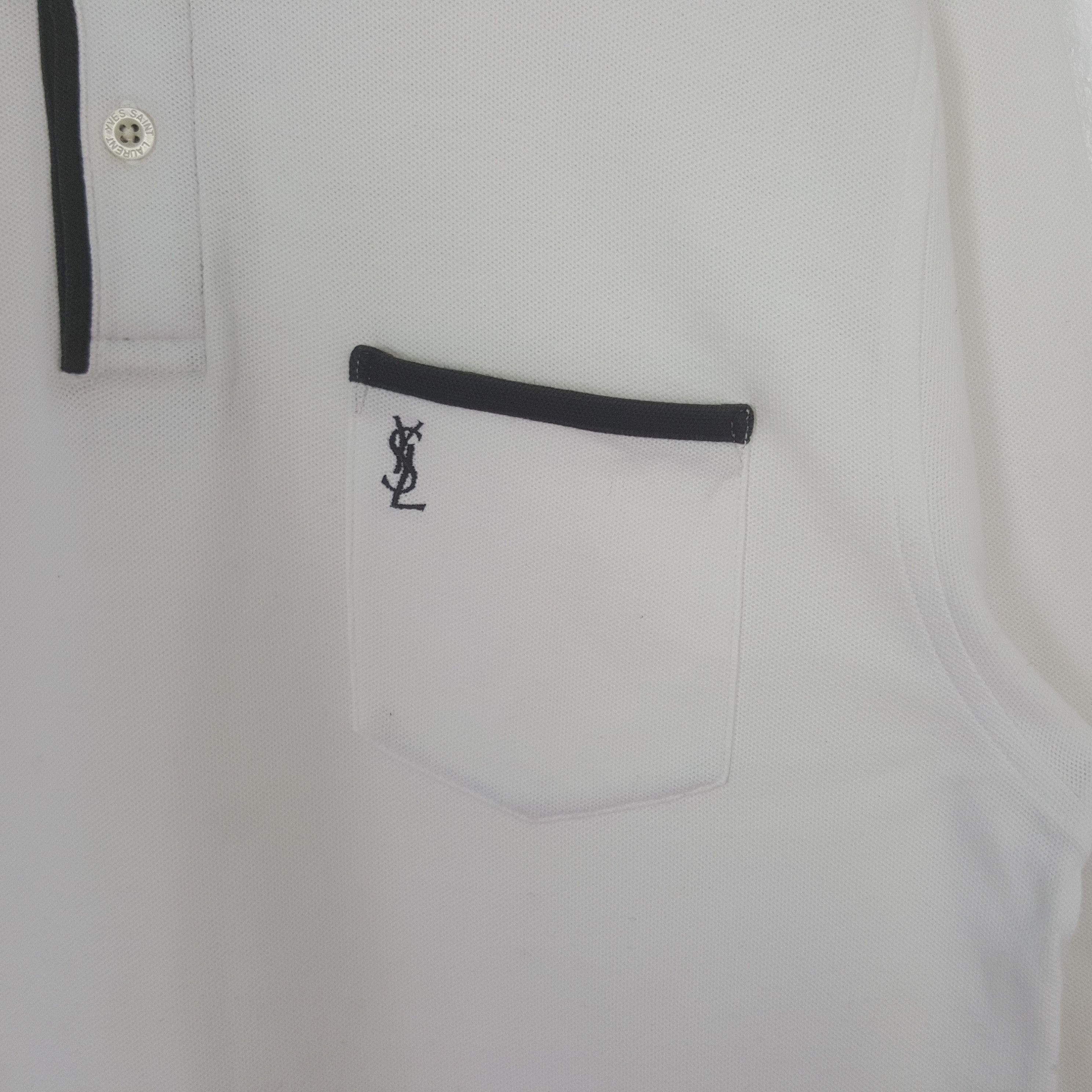Yves Saint Laurent Vintage Yves Saint Laurent Designer Brand Polos C312N51 Size US M / EU 48-50 / 2 - 2 Thumbnail