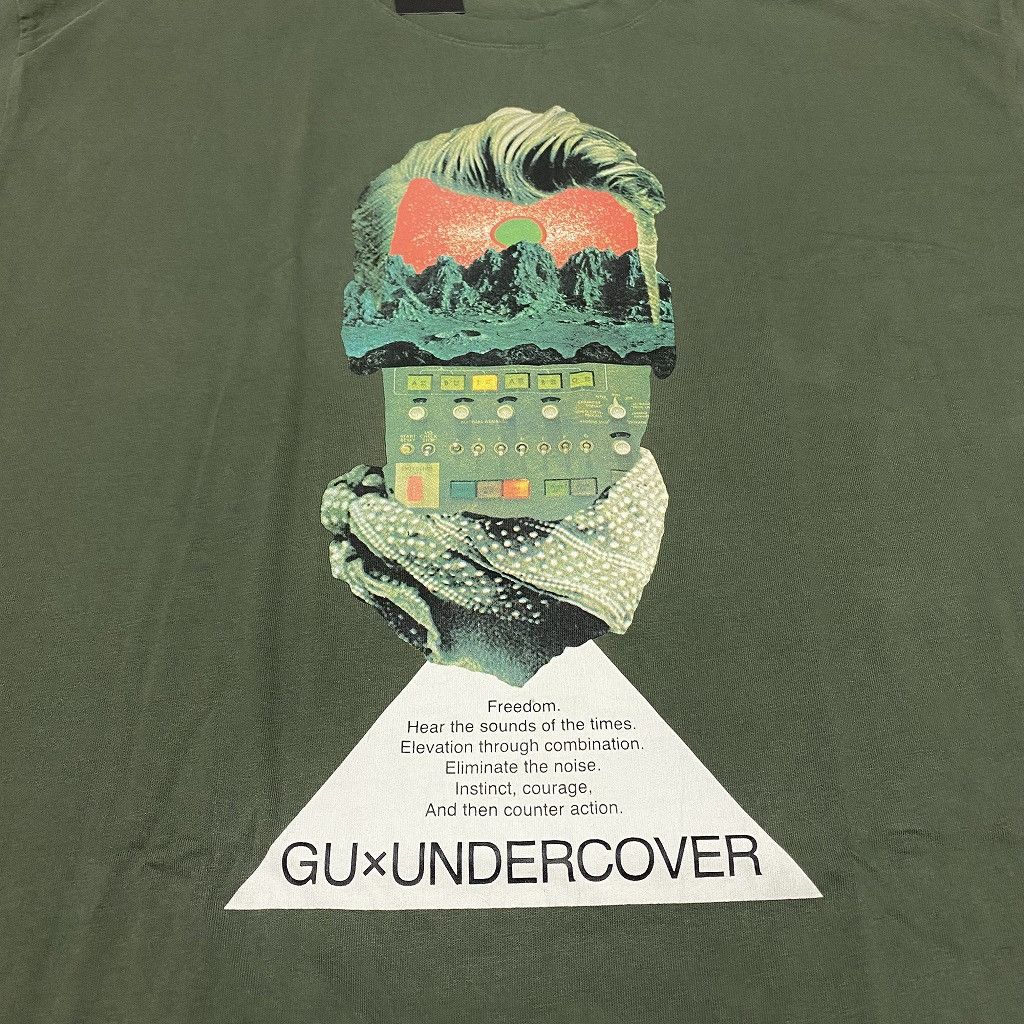 Japanese Brand × Jun Takahashi × Undercover Undercover Big Graphite Tee Olive for GU Size US XL / EU 56 / 4 - 2 Thumbnail