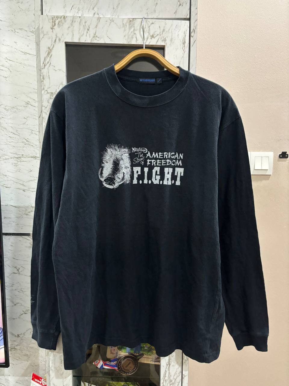 Designer × Japanese Brand × Neighborhood Neighborhood Pig Head America Freedon F.I.G.H.T Size US M / EU 48-50 / 2 - 2 Thumbnail