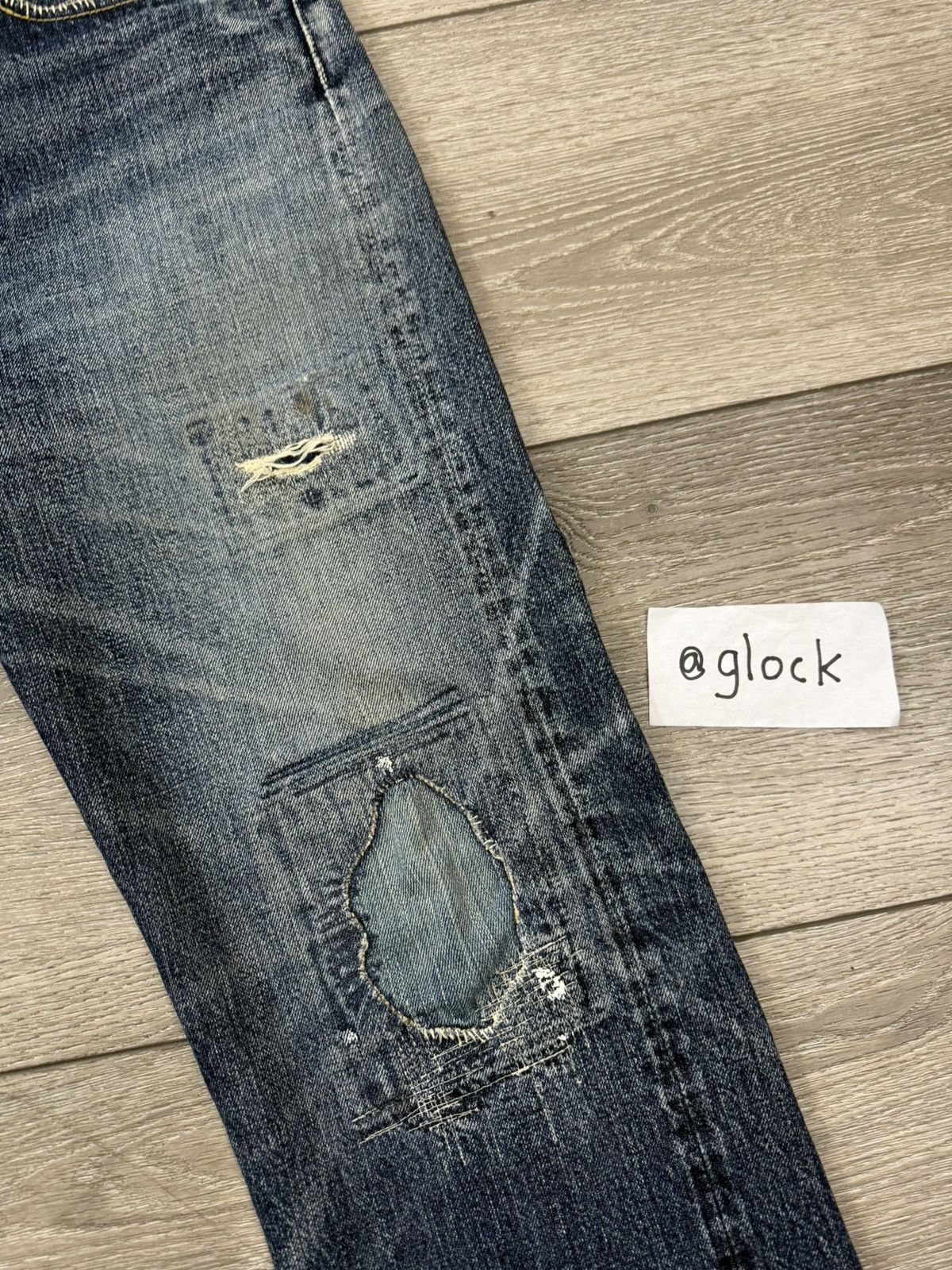 Kapital Kapital Distressed Boro Patchwork Denim Jeans Size US 30 / EU 46 - 4 Thumbnail