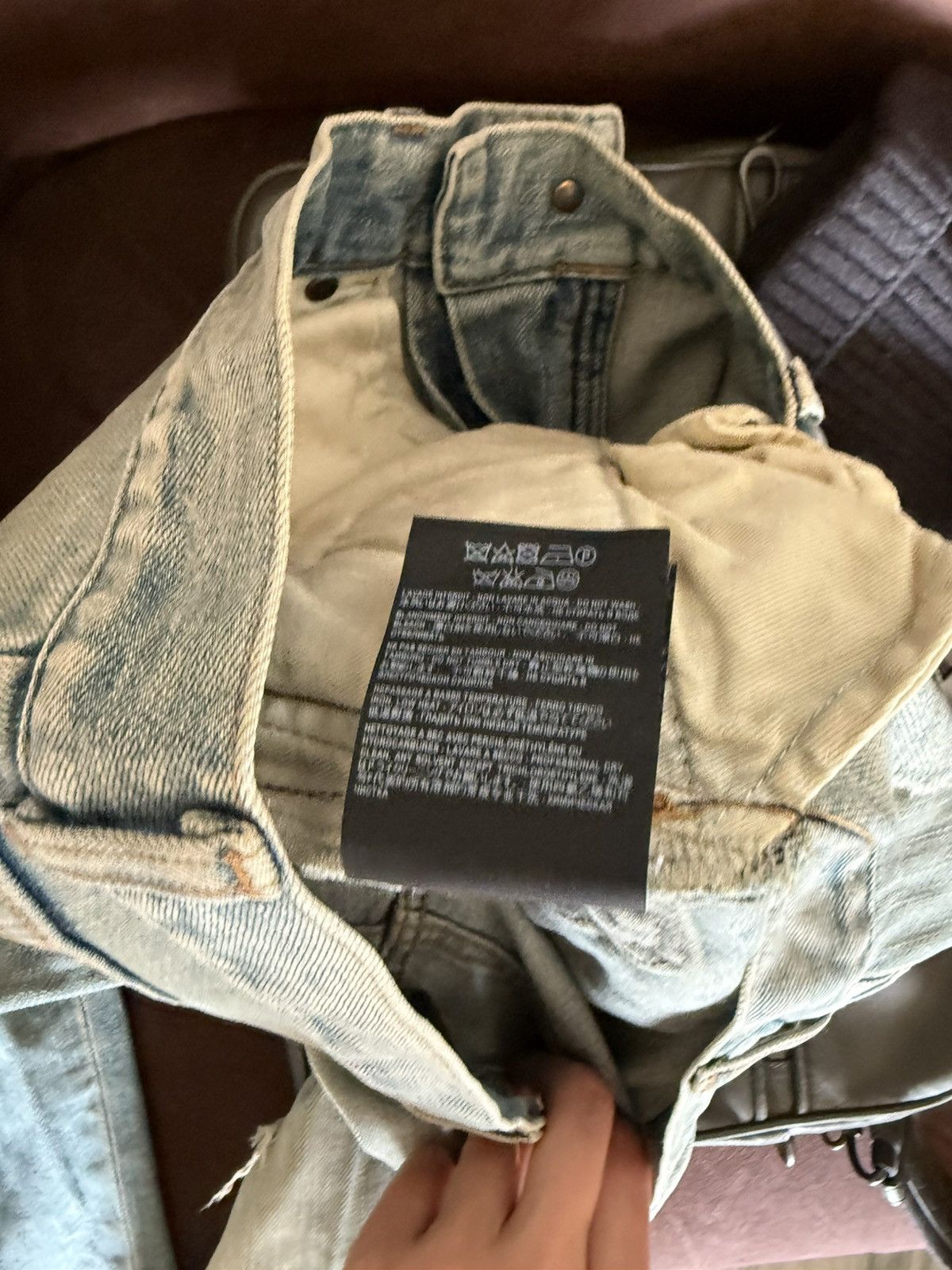 Saint Laurent Paris Distressed Skinny Jeans in Faded Indigo Size US 32 / EU 48 - 19 Thumbnail