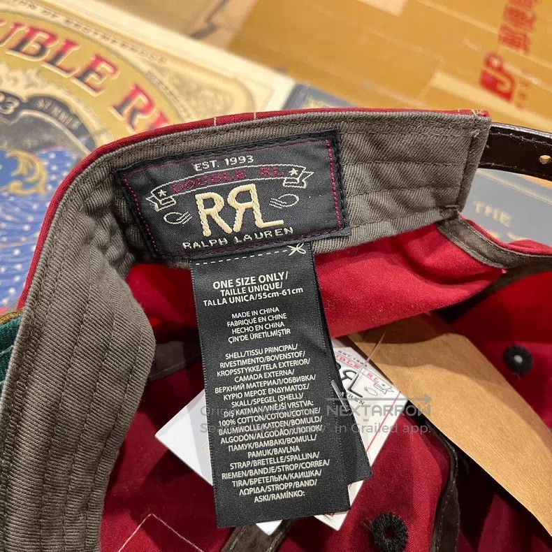 RRL Ralph Lauren RRL Ralph Lauren Corduroy Brim Wax Canvas Baseball Cap Size ONE SIZE - 8 Thumbnail