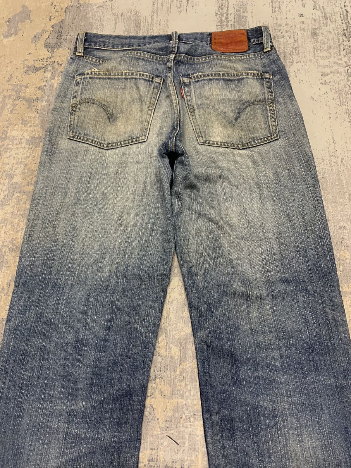 Levi's LEVIS 502 STONE WASH DISTRESSED DENIM JEANS Size US 31 - 13 Thumbnail
