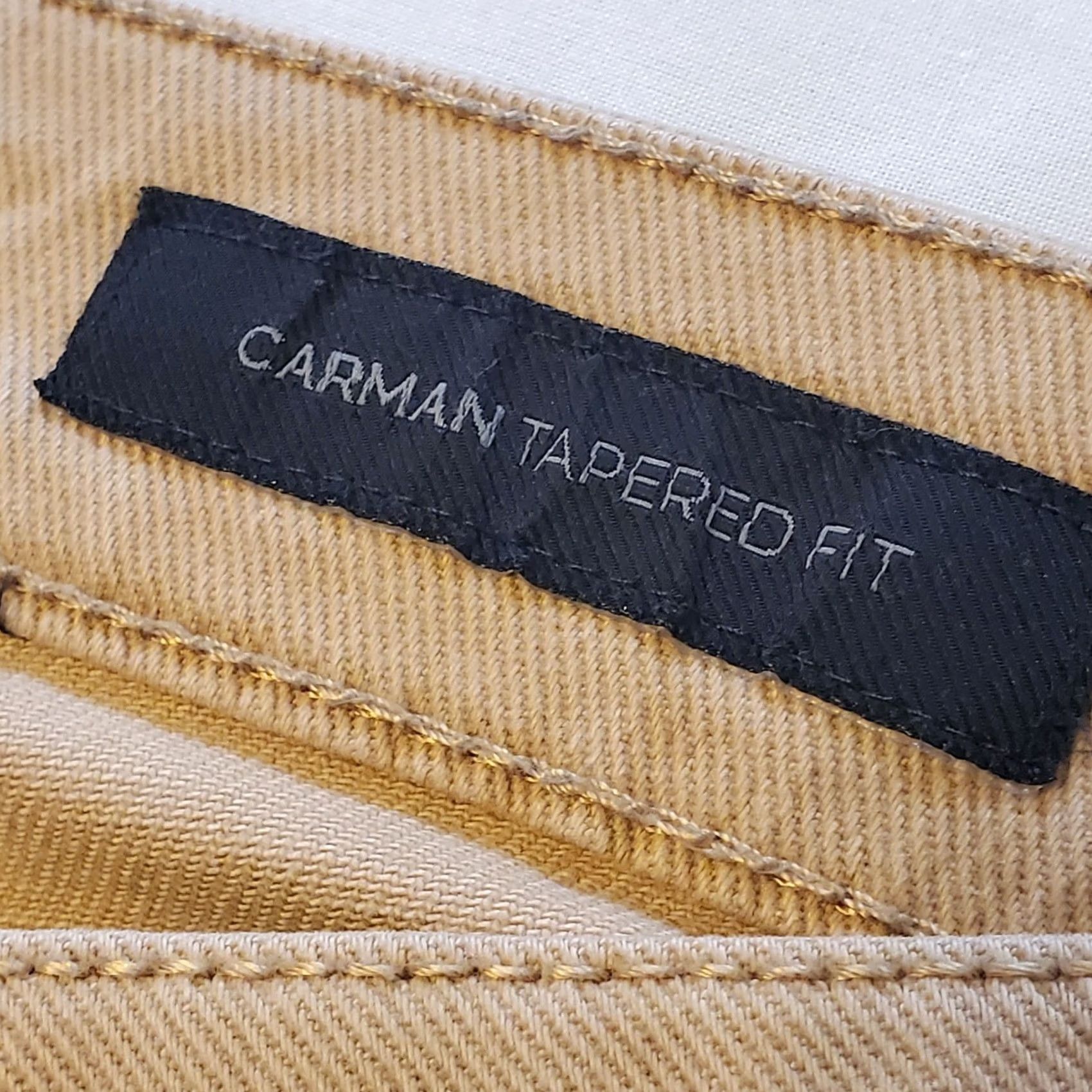 Vintage American Tall Men's Brown 34x35 Tapered Fit Chino Pants Denim Size US 34 / EU 50 - 3 Thumbnail