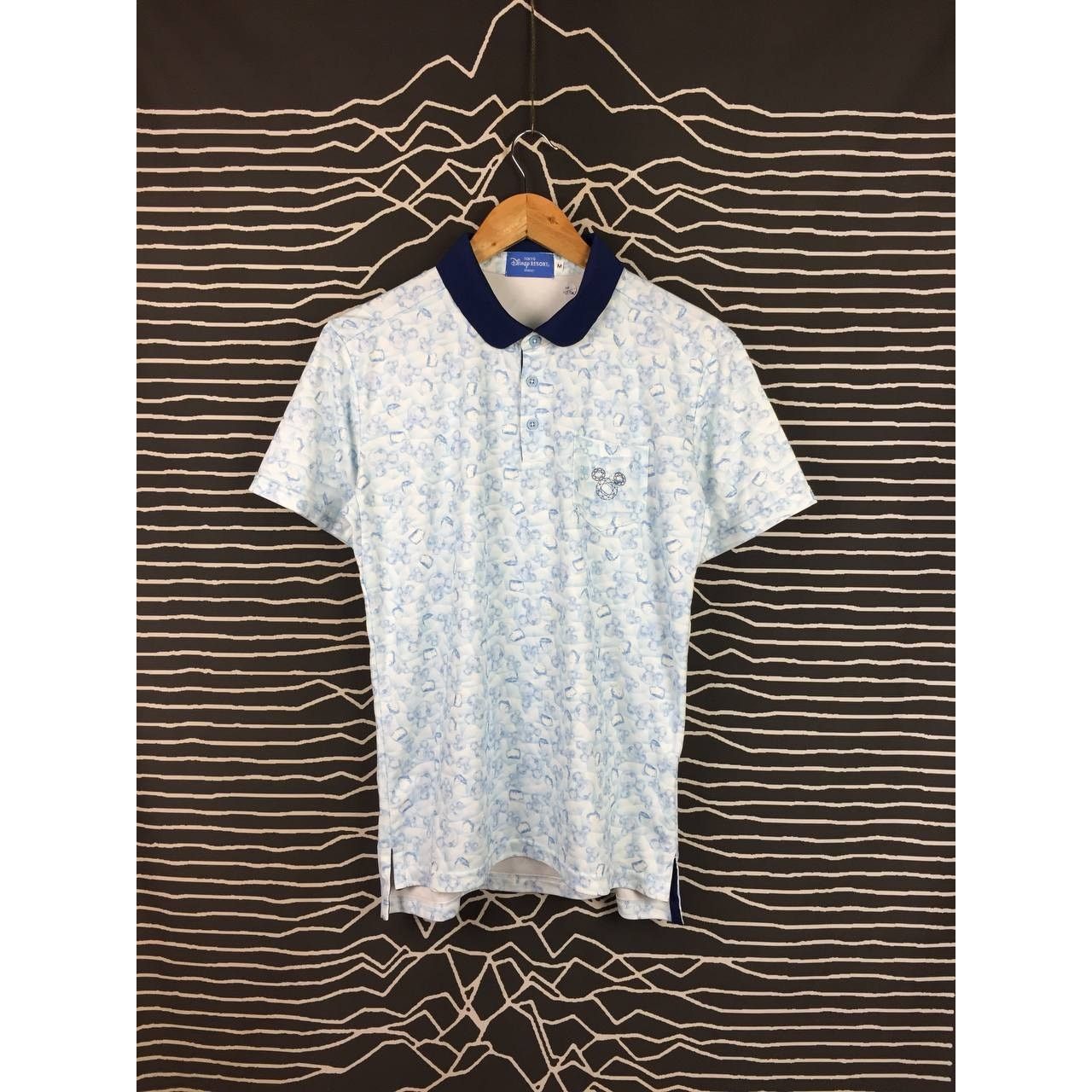Cartoon Network × Disney × Vintage Vtg Tokyo Disneyland Resort Mickey Patterned Polo Tee Size US M / EU 48-50 / 2 - 2 Thumbnail