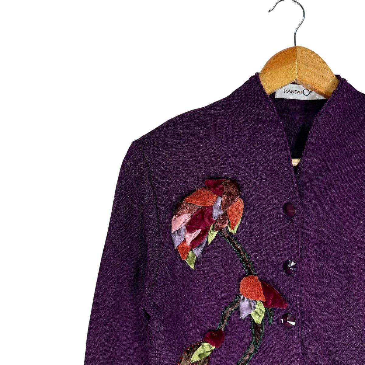 Kansai Yamamoto ⚡️KANSAI O2 FLOWERS WOOL JACKET Size M / US 6-8 / IT 42-44 - 6 Thumbnail