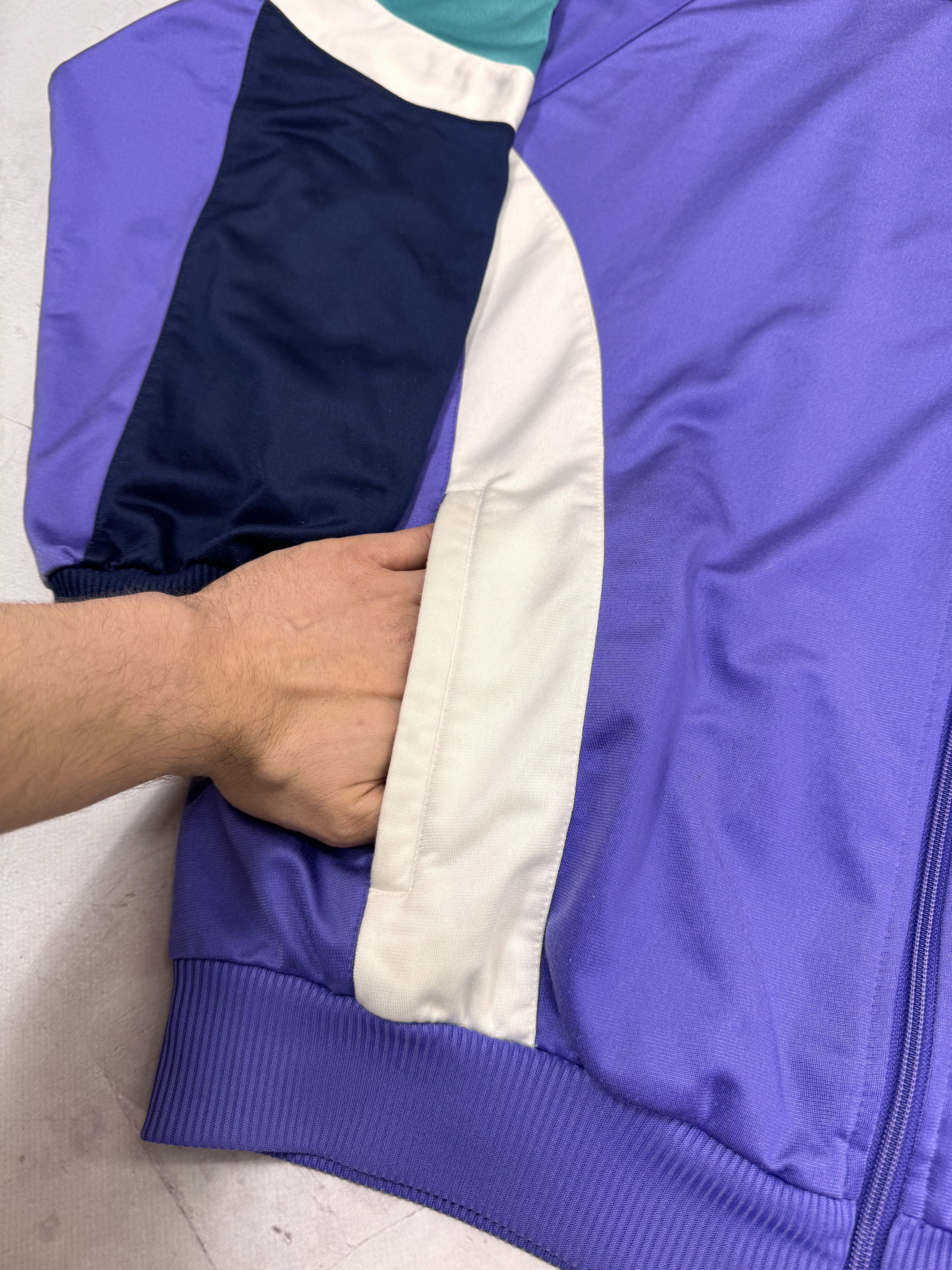 Adidas × Vintage Vintage Adidas Track Jacket Purple & Dark Blue Size US L / EU 52-54 / 3 - 10 Thumbnail