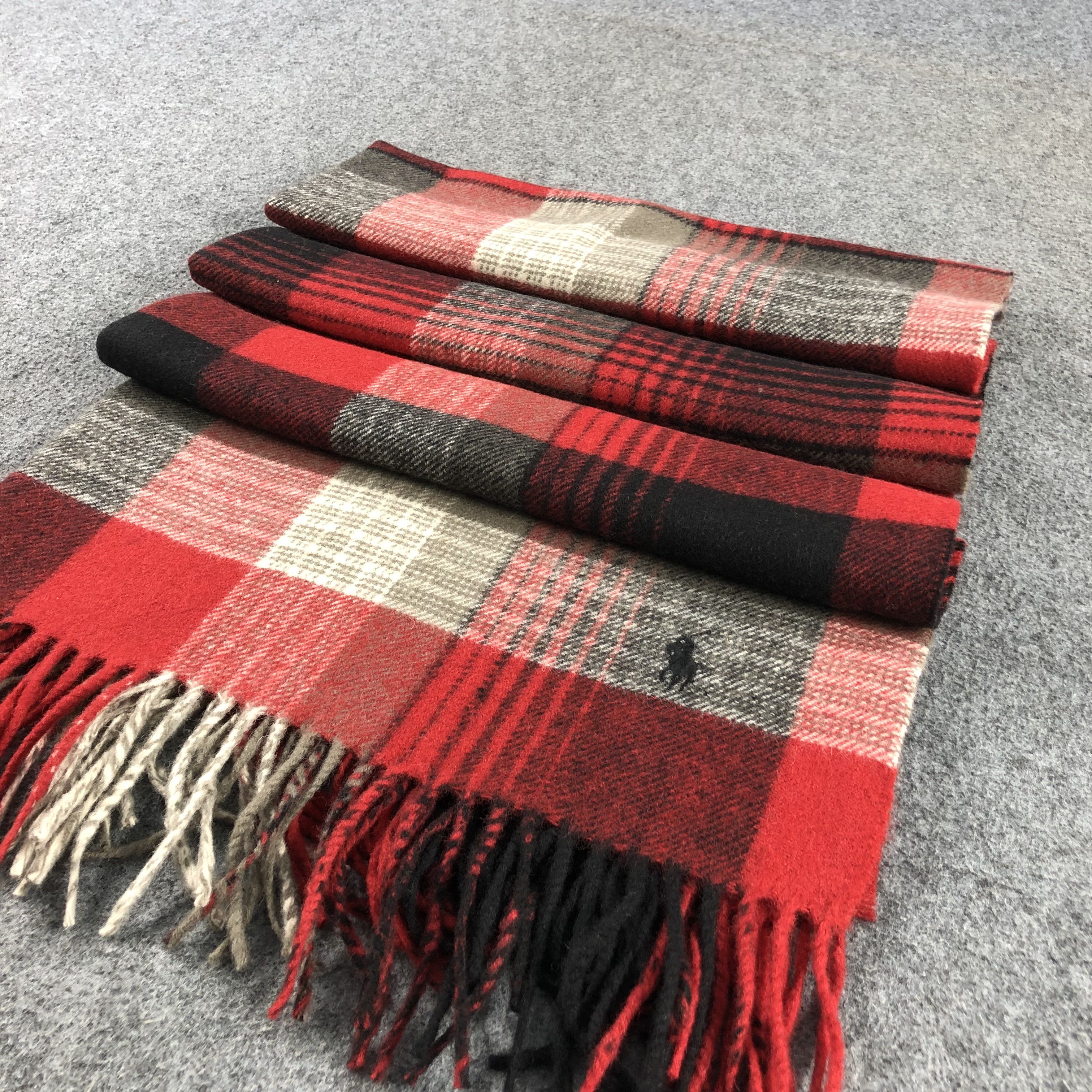 Ralph Lauren Ralph Lauren Tartan Scarf Muffler Wool V988 Size ONE SIZE - 3 Thumbnail