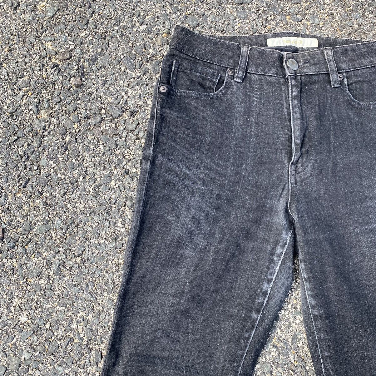 Japanese Brand Vintage Japanese Brand Black Flare Denim Jeans Size US 28 / EU 44 - 5 Thumbnail