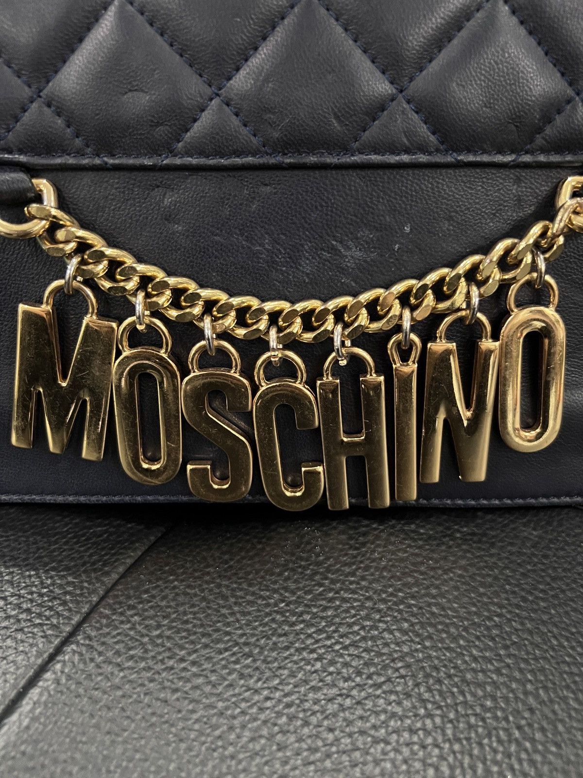Moschino Moschino Chain Logo Shoulder Bag Size ONE SIZE - 4 Thumbnail