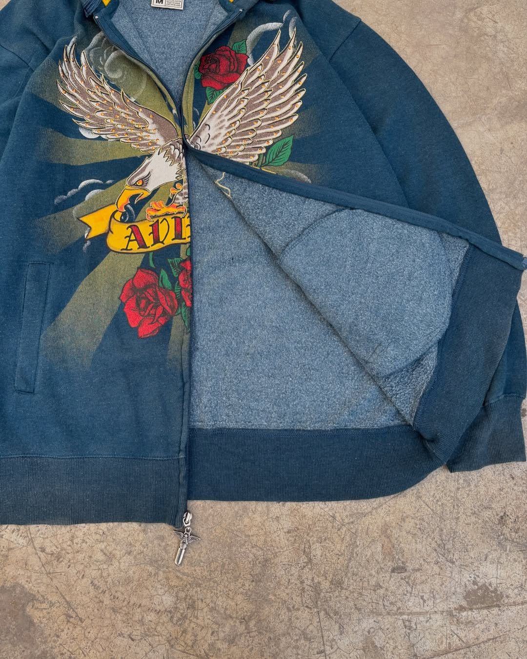Avirex Y2k 90's A1 Avirex Eagle Zip Hoodie Sweatshirt Size US M / EU 48-50 / 2 - 7 Thumbnail