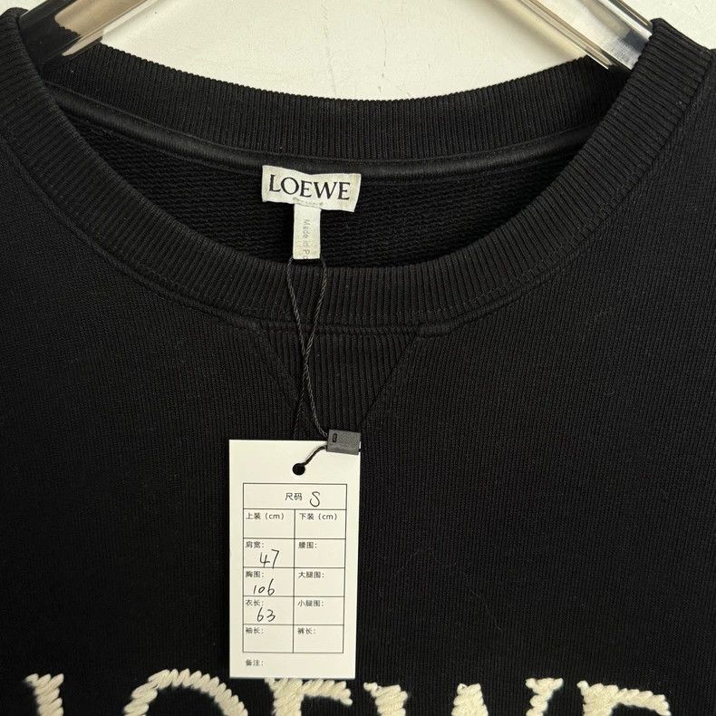Loewe LOEWE Black embroidered letter logo sweater Size S / US 4 / IT 40 - 2 Thumbnail