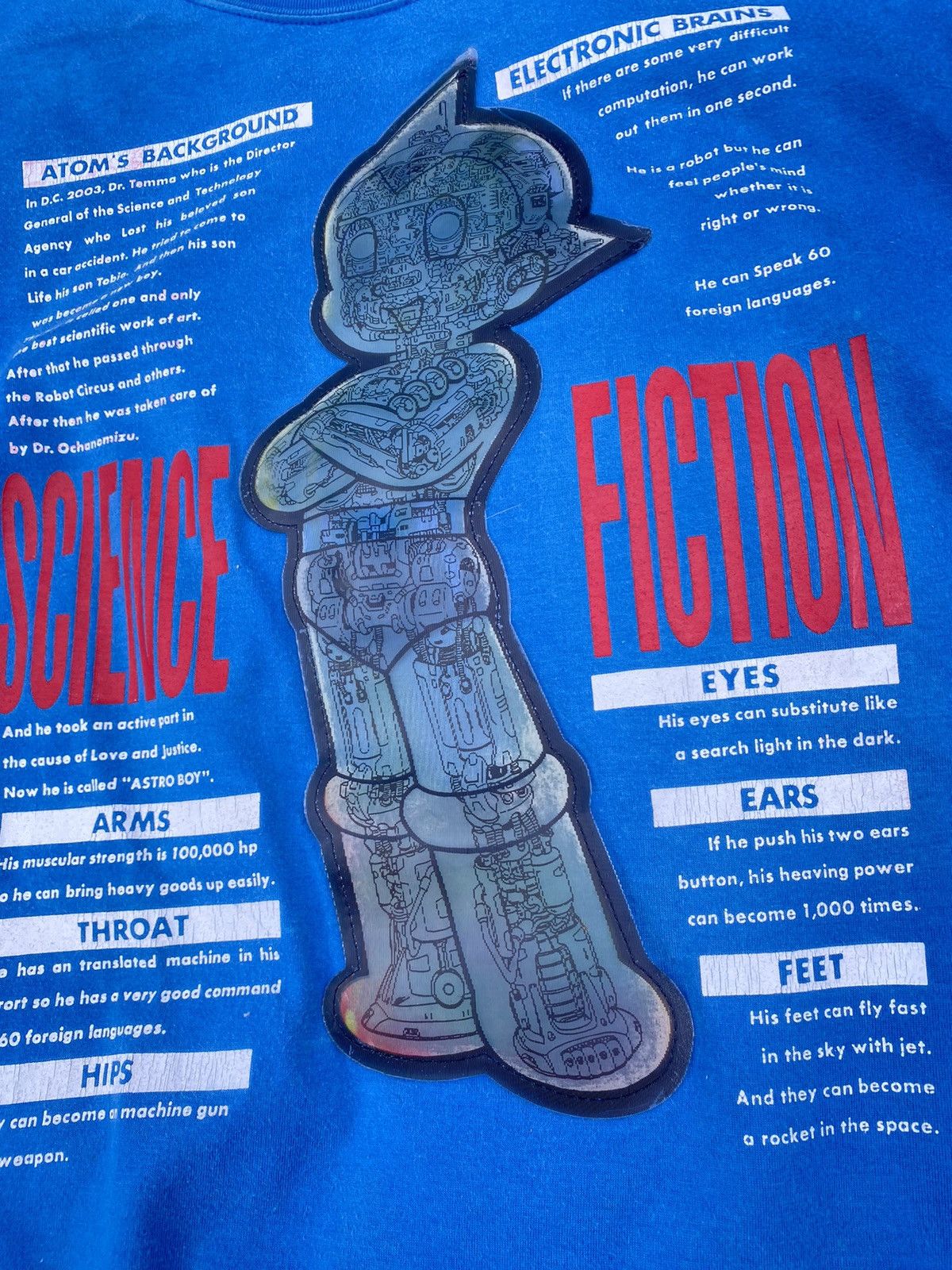 Anime × Cartoon Network × Vintage Vintage Astro Boy Hologram Manga Anime Tee Mighty Atom Size US M / EU 48-50 / 2 - 4 Thumbnail