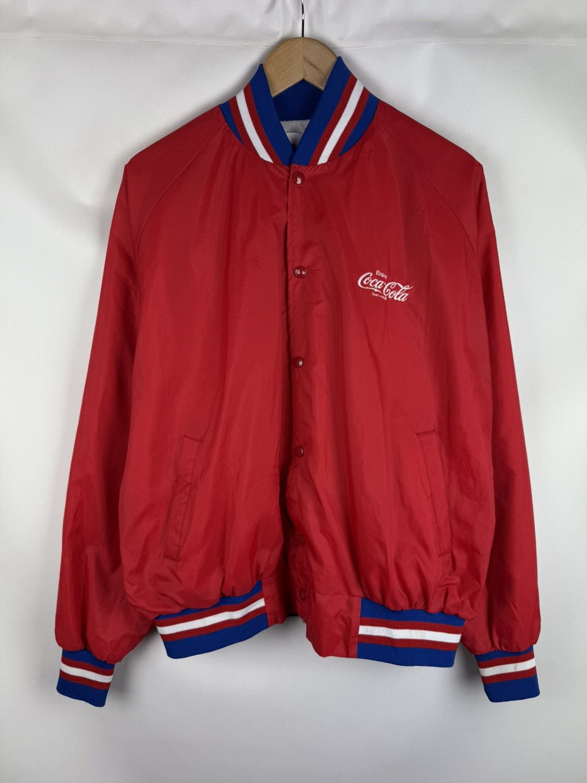 Coca Cola × Vintage DVB Enjoy Coca Cola Vintage Nylon Bomber Jacket Size XL USA Size US XL / EU 56 / 4 - 1 Thumbnail