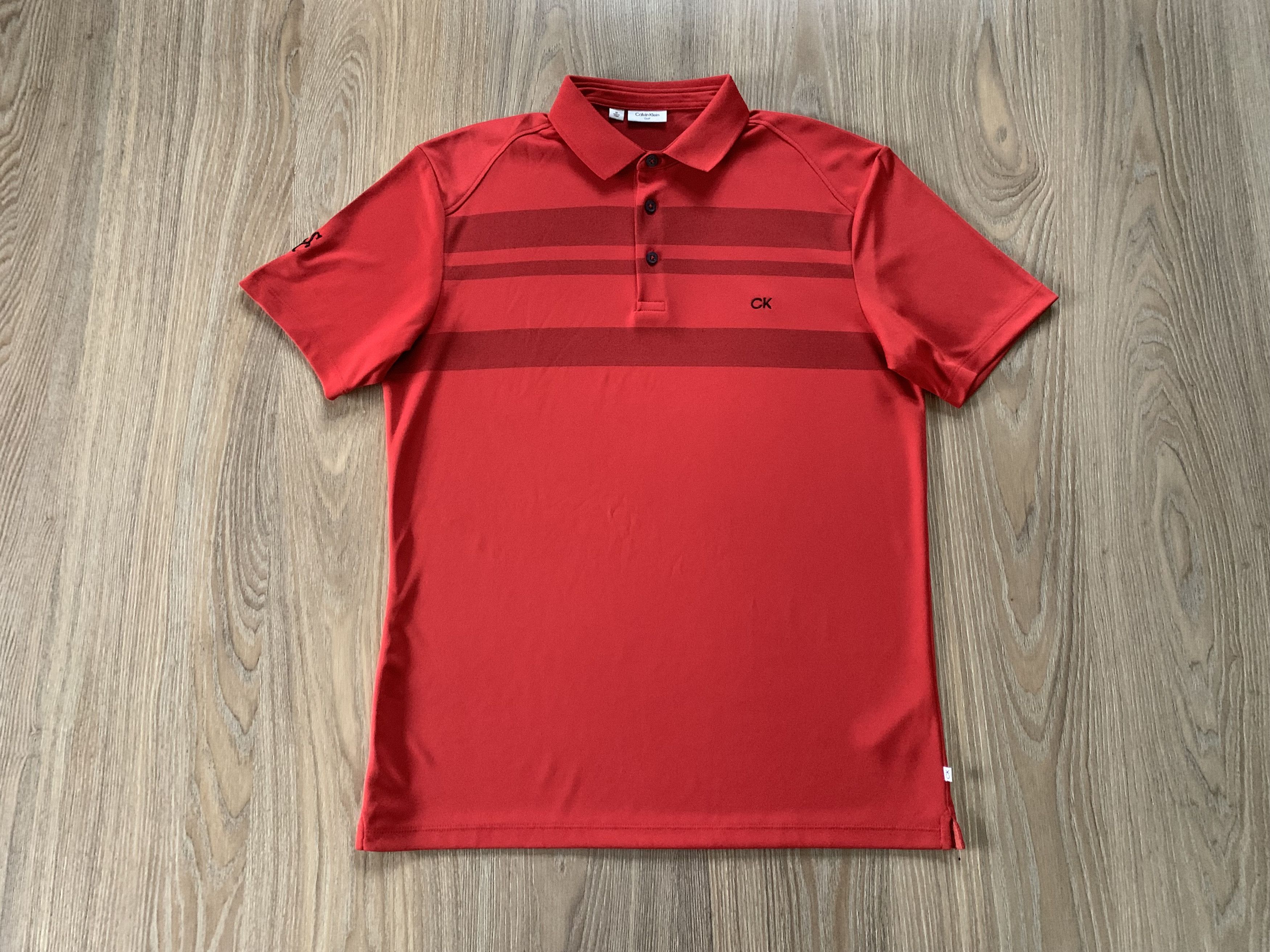Calvin Klein × Vintage Calvin Klein Golf Red Polo T Shirt Size US M / EU 48-50 / 2 - 2 Thumbnail