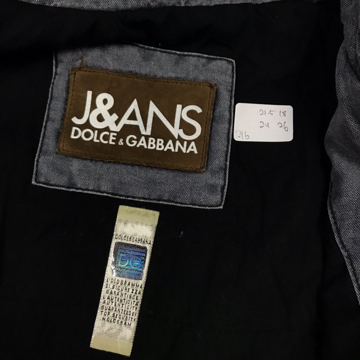 Dolce & Gabbana × Vintage OG DOLCE & GABBANA D&G GRAY BLUE SUN FADED BUTTON JACKET Size US M / EU 48-50 / 2 - 14 Thumbnail