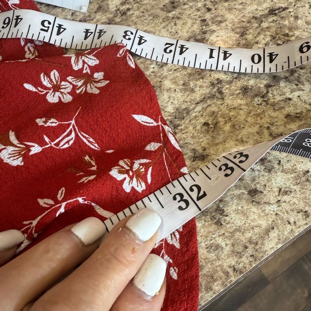 The Unbranded Brand Red and White Off-Shoulder Flutter Sleeve Strapless Dress Size L / US 10 / IT 46 - 5 Thumbnail