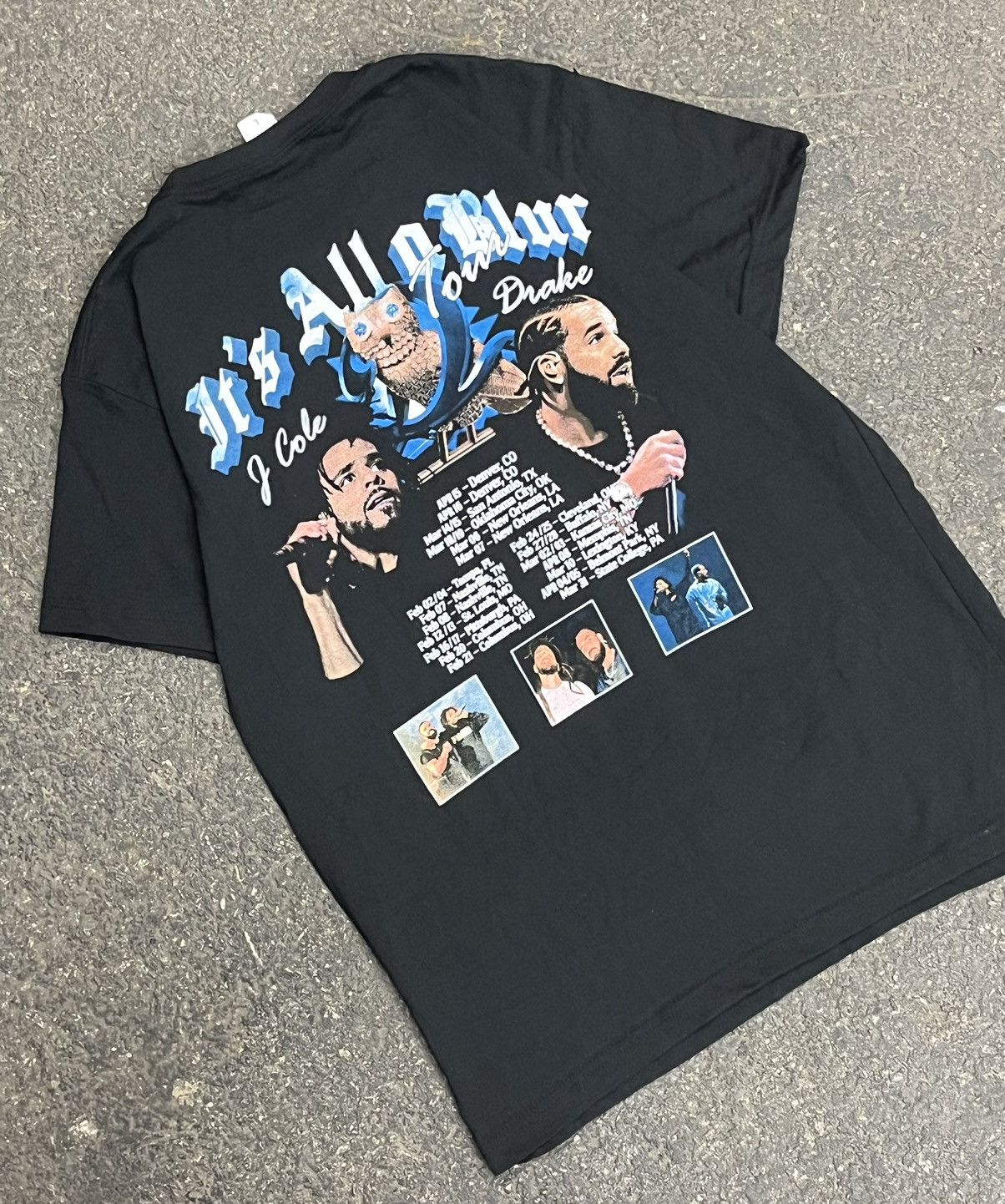 Vintage Drake j cole tour shirt hype rare streetwear skater hiphop Size US L / EU 52-54 / 3 - 1 Thumbnail