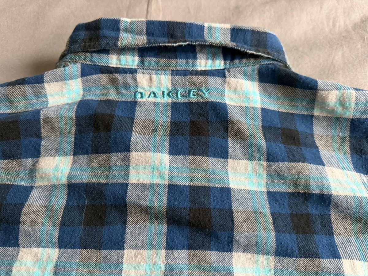 Oakley Oakley Flannel Shirt Blue & Teal Cotton Button Up Outdoor Size US L / EU 52-54 / 3 - 8 Thumbnail